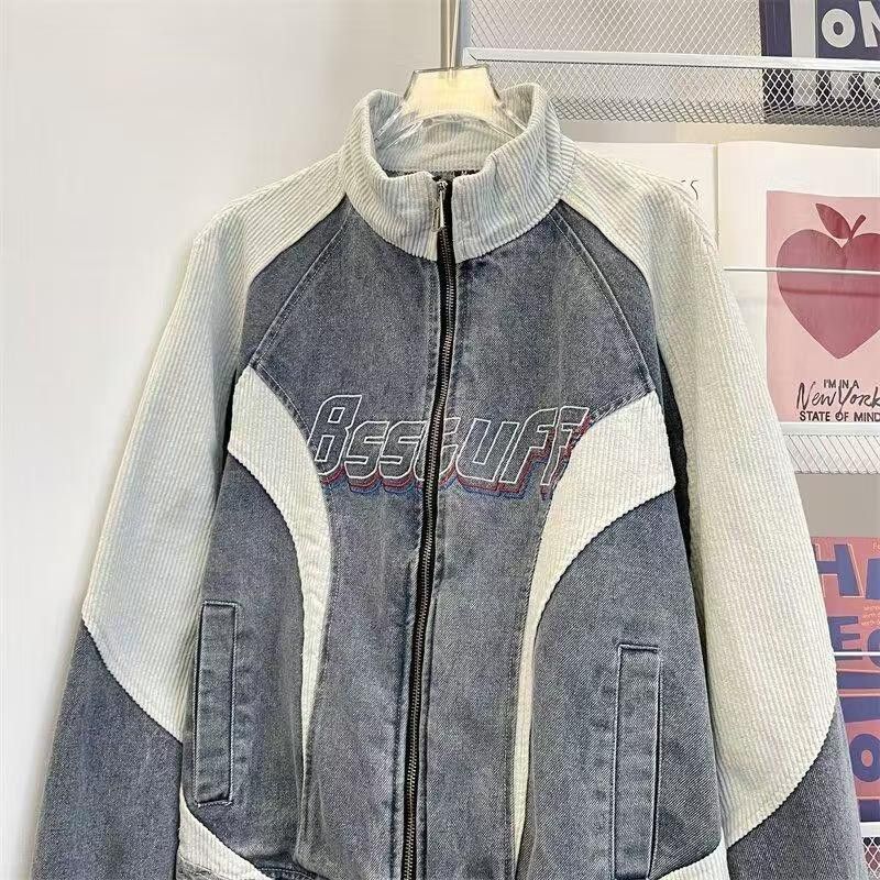 Vintage Vintage Washed Denim & Corduroy Patchwork Jacket Size US M / EU 48-50 / 2 - 2 Thumbnail