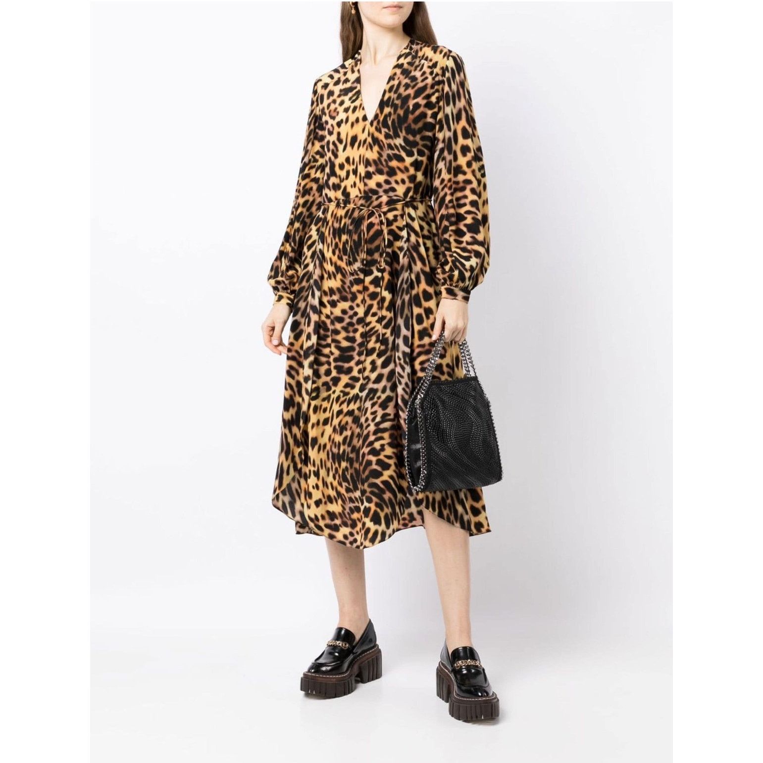 Stella McCartney Stella McCartney leopard-print long midi silk dress 38 / XS Size XS / US 0-2 / IT 36-38 - 1 Thumbnail
