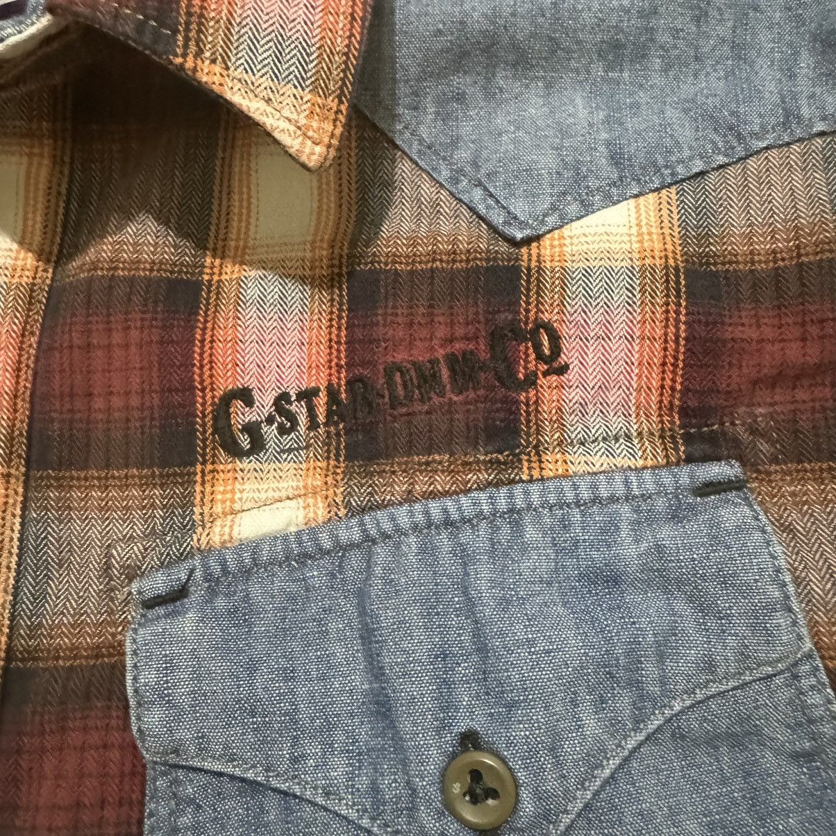 G-Star G-Star Raw Men’s Shirt Multicoloured Slim Fit Button Up Size US XL / EU 56 / 4 - 4 Thumbnail
