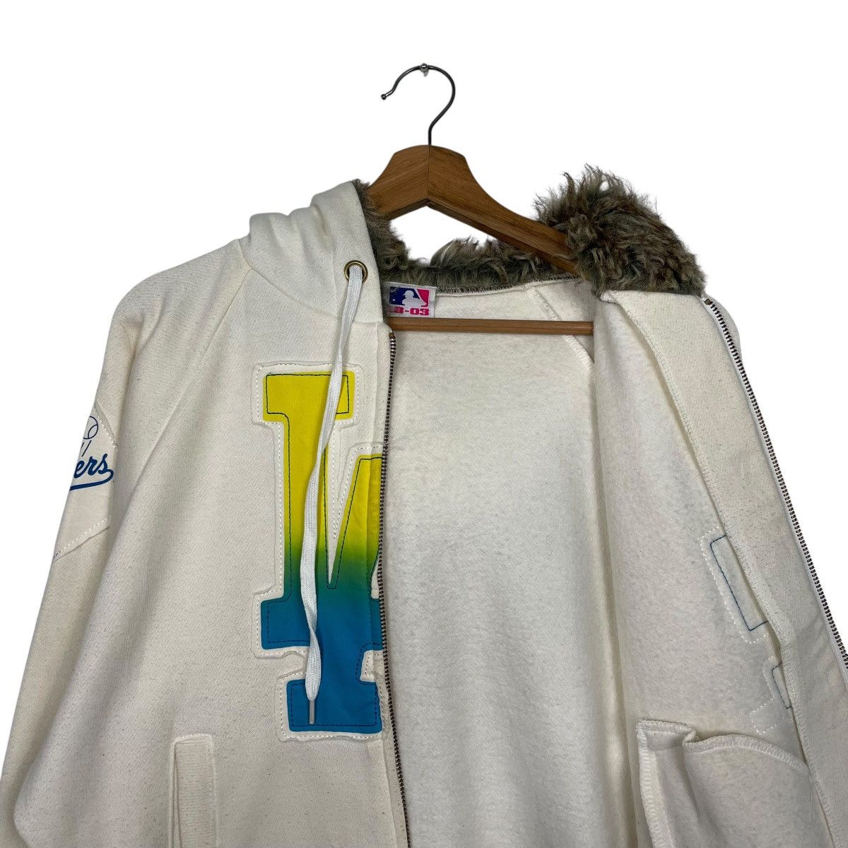 MLB Los Angeles Dodgers Baseball Zipper Hoodie Size M / US 6-8 / IT 42-44 - 11 Thumbnail