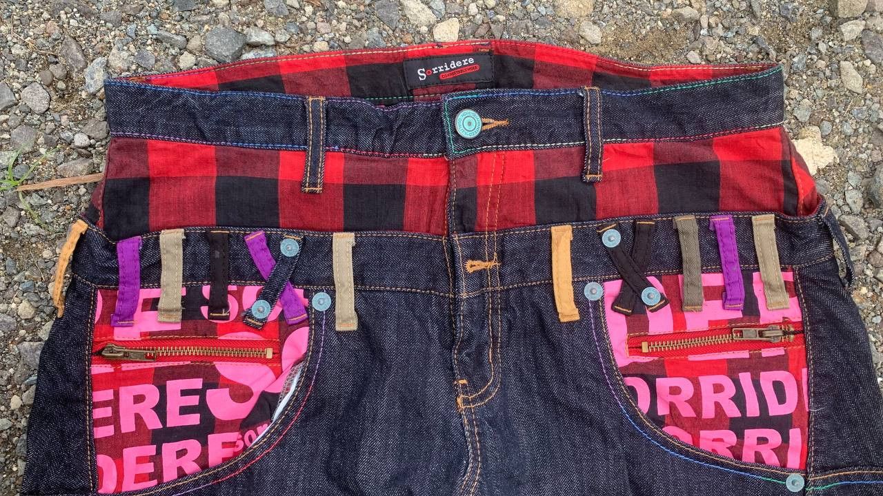 Japanese Brand Sorridere Great double waisted jeans Size US 33 - 4 Thumbnail