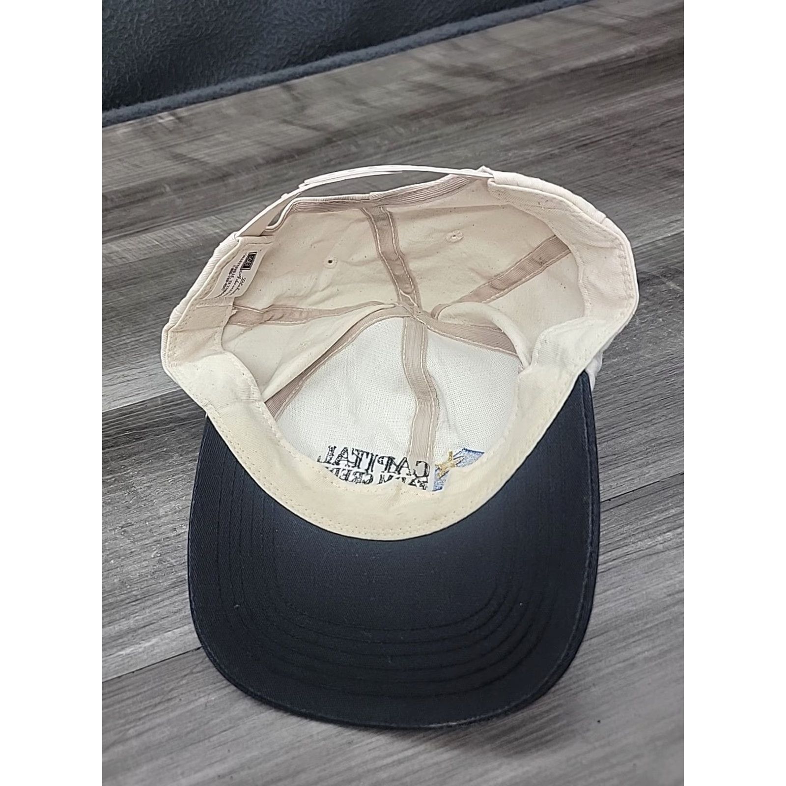 Vintage CAPITAL FARM CREDIT CAP HAT - FARM & RANCH - FEED & SEED - AGRICULTURE USA Baseball Cap Beige Adjustable Men Cap Hat Mens Size ONE SIZE - 7 Thumbnail
