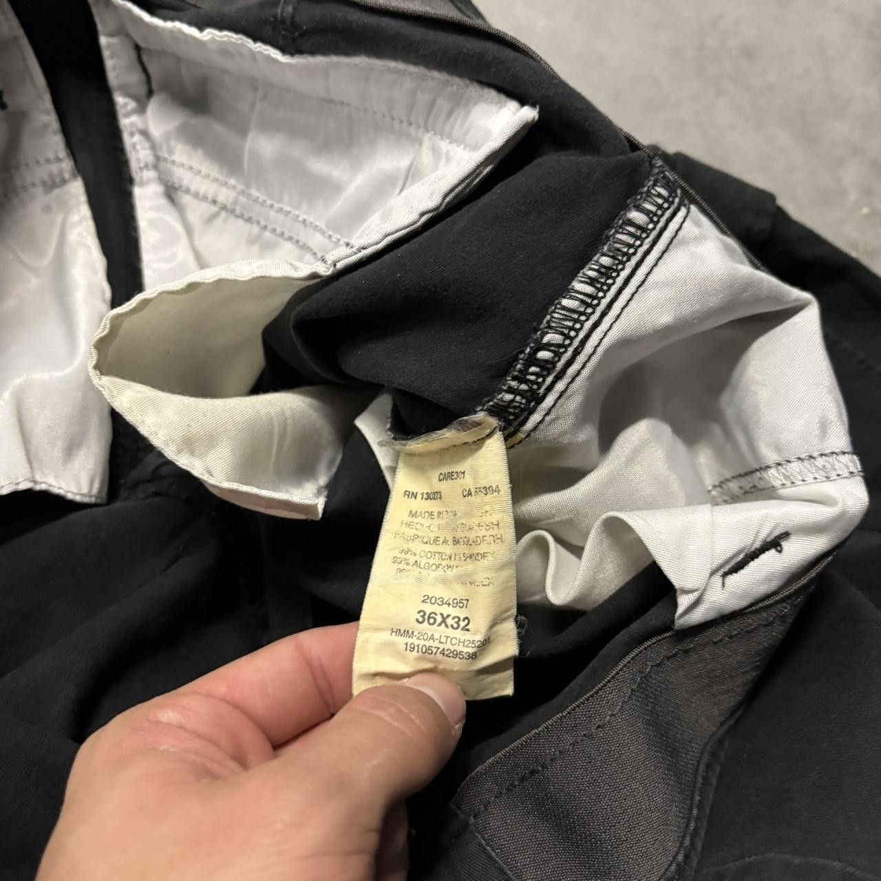Japanese Brand × Vintage Vintage Y2K Grunge Black Skater Streetwear Cargo Pants! Size US 36 / EU 52 - 7 Thumbnail