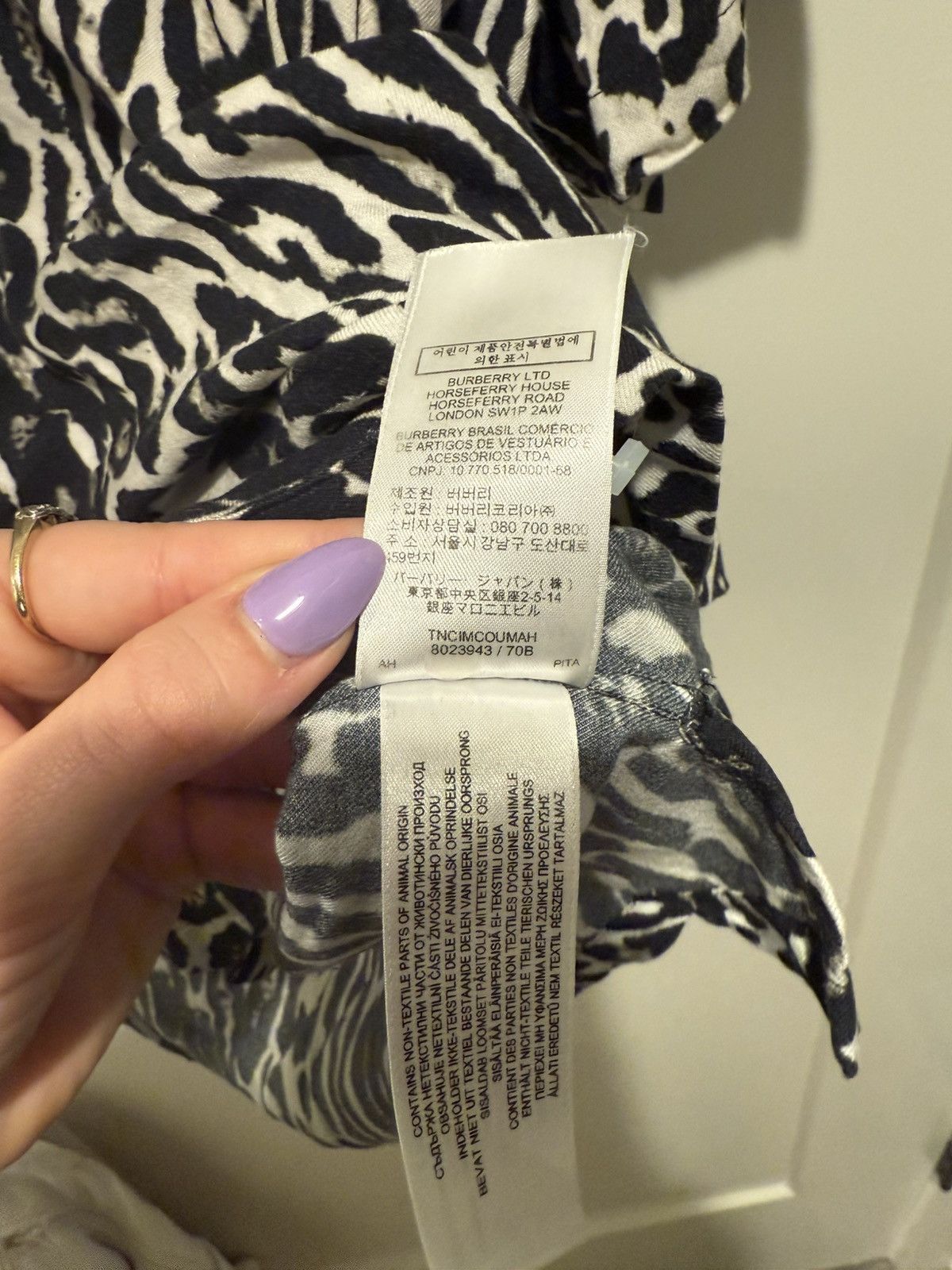 Burberry Burberry Animal Print Button Up Size US L / EU 52-54 / 3 - 7 Thumbnail