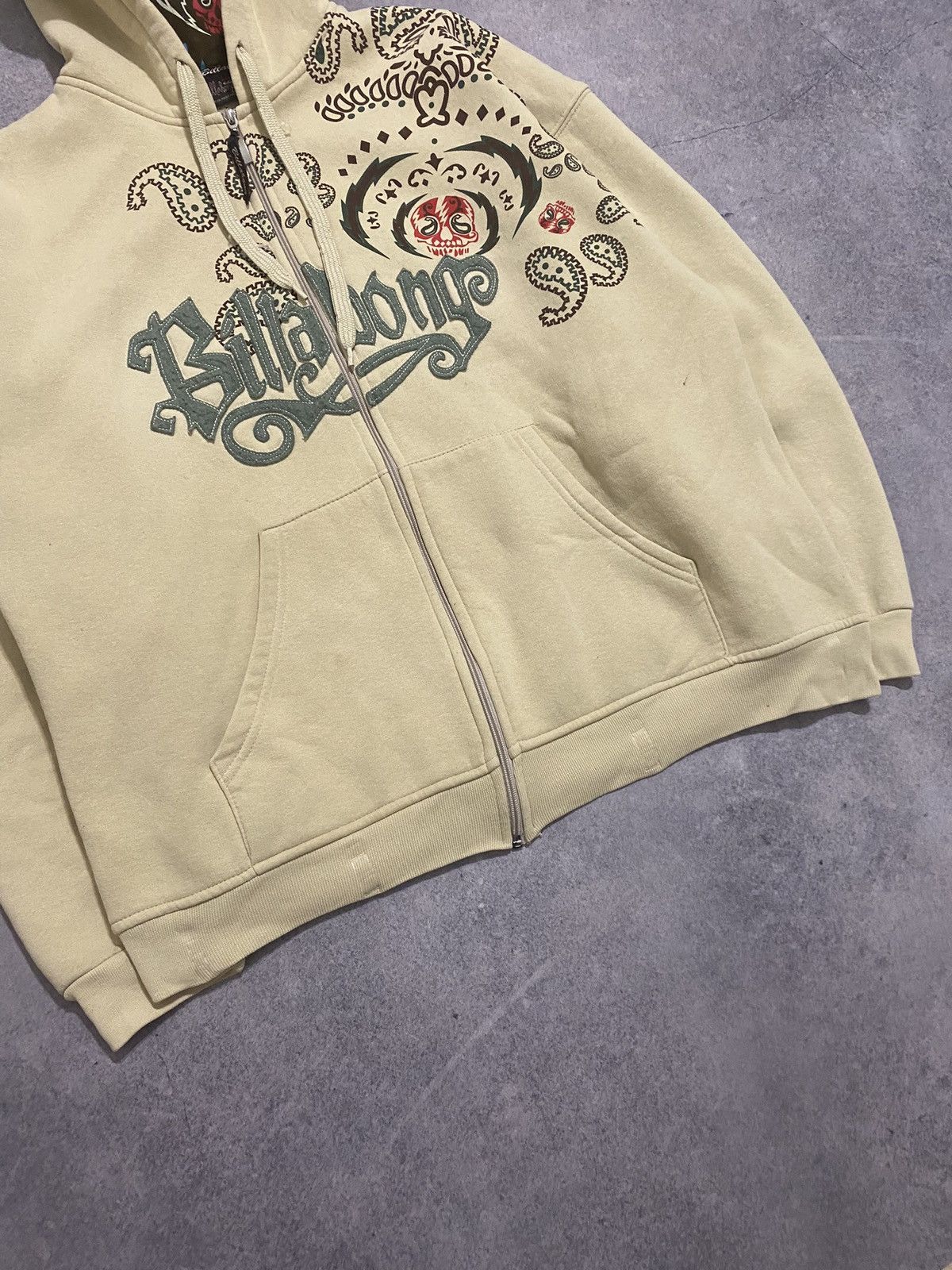 Billabong Vintage Billabong Beige Zip Hoodie Made In Australia Size US XL / EU 56 / 4 - 4 Thumbnail