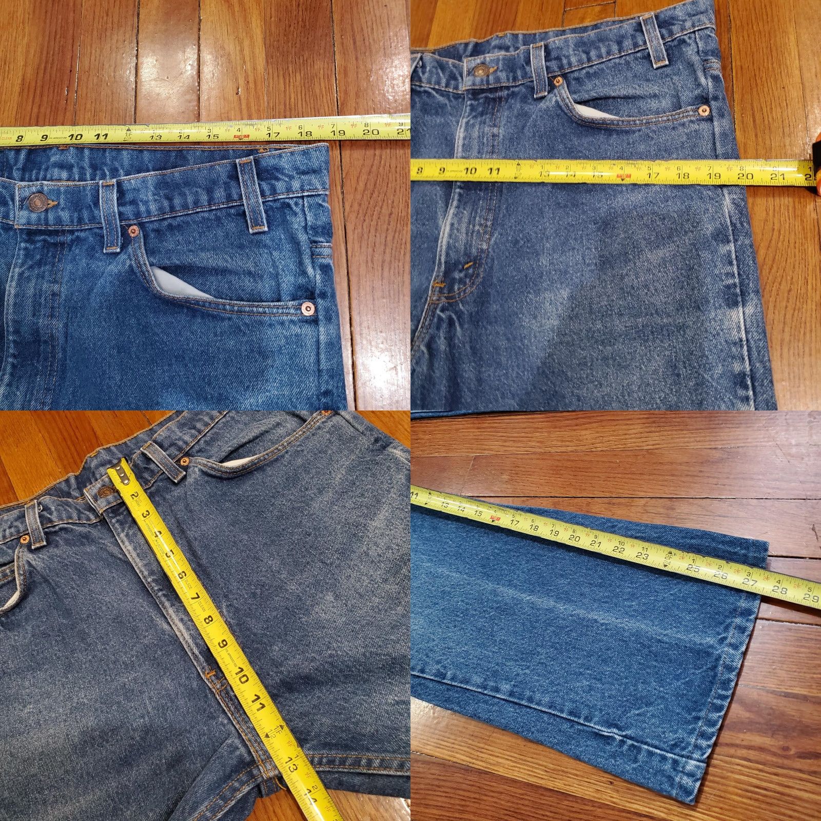 Levi's VINTAGE Levi's 517 Jeans Mens 38x29 Blue Bootcut Slim Fit Orange Tab Denim 80s Size US 38 / EU 54 - 9 Thumbnail