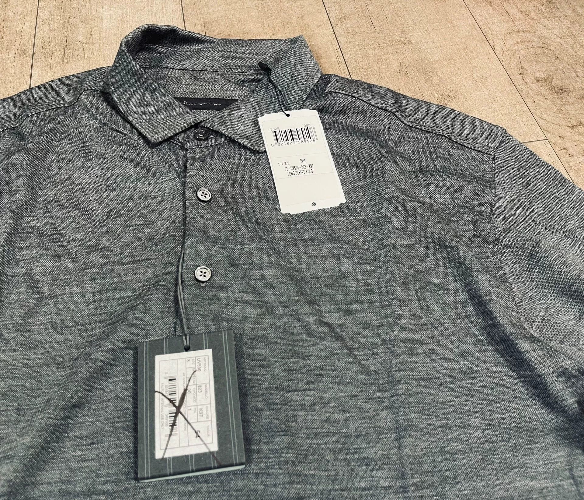 Ermenegildo Zegna Ermenegildo Zegna Long-Sleeve Polo Size US M / EU 48-50 / 2 - 1 Thumbnail