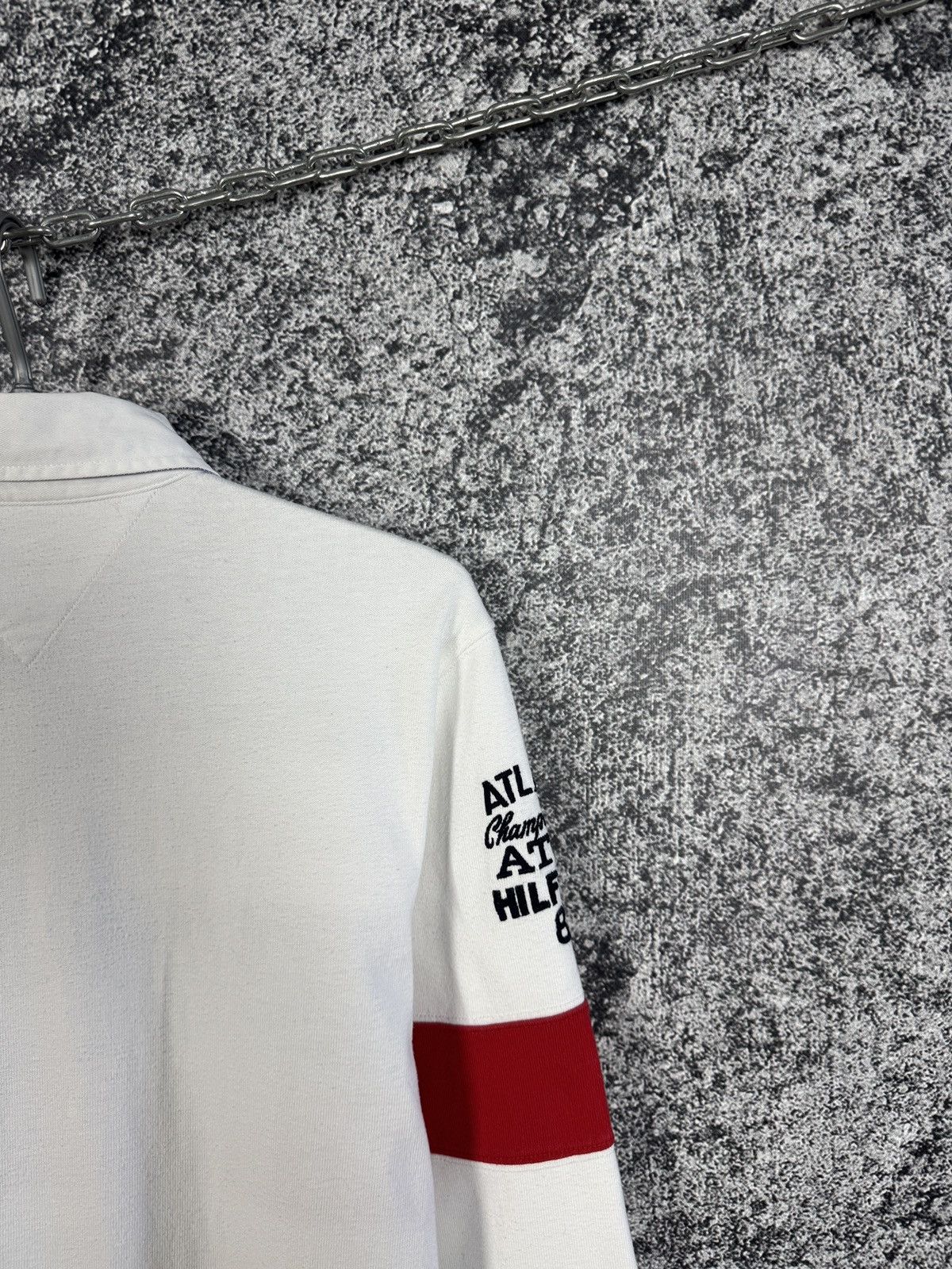 Tommy Hilfiger Tommy Hilfiger Vintage Fit Rugby Shirt Polo Long Sleeve Sz L Size US L / EU 52-54 / 3 - 13 Thumbnail