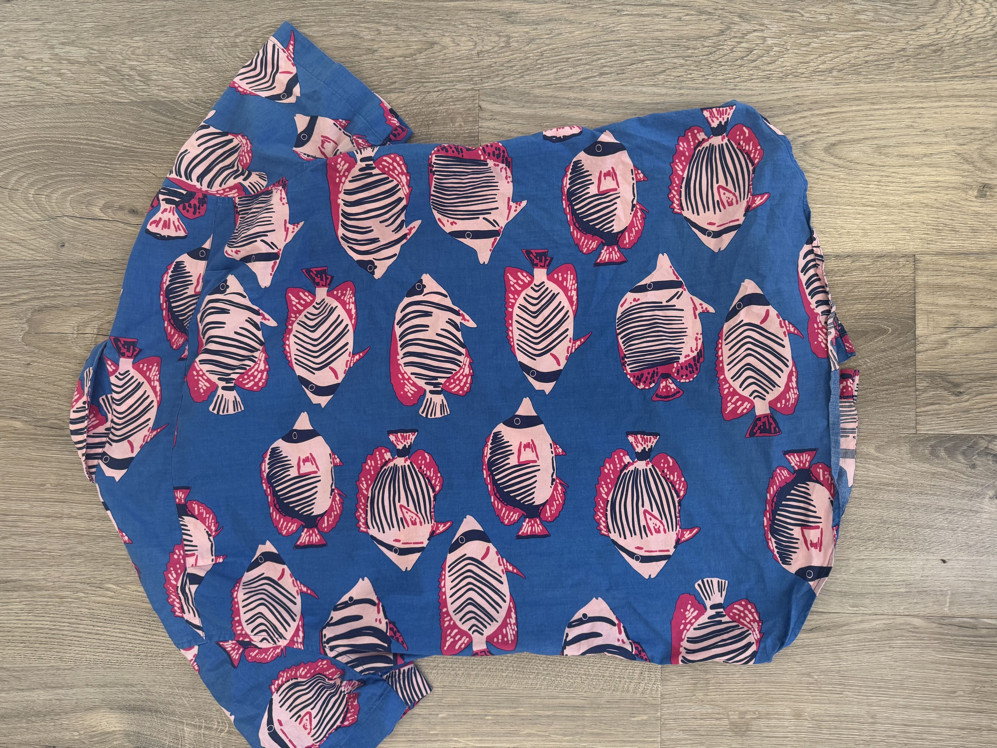 Bonobos Fish Short Sleeve Button Down Size US M / EU 48-50 / 2 - 2 Thumbnail