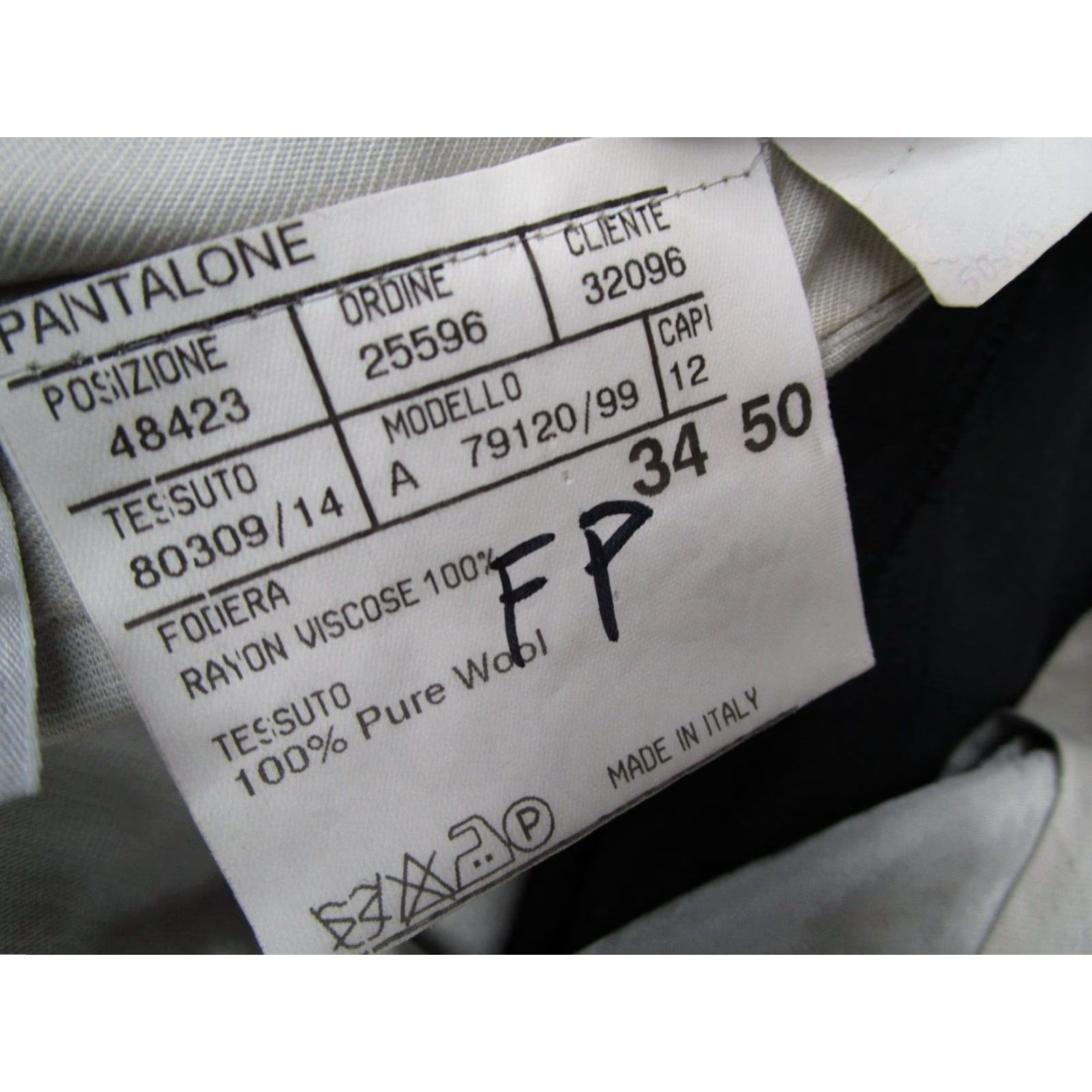 Canali Canali Mens Gray Wool Pleated Cuffed Dress Pants 34x29 Italian Made Size US 34 / EU 50 - 4 Thumbnail
