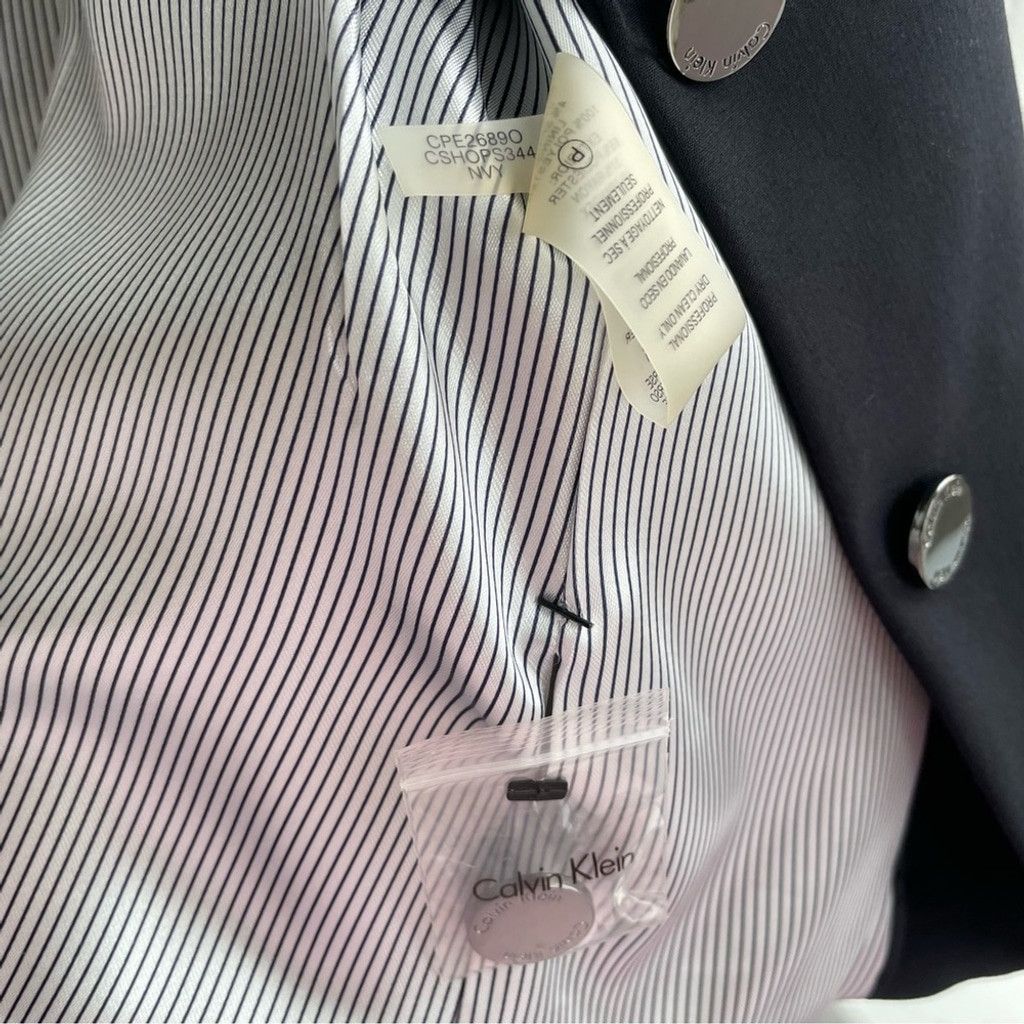 Calvin Klein Calvin Klein Flap-Pocket Two-Button Blazer Size 12P Size XL / US 12-14 / IT 48-50 - 12 Thumbnail