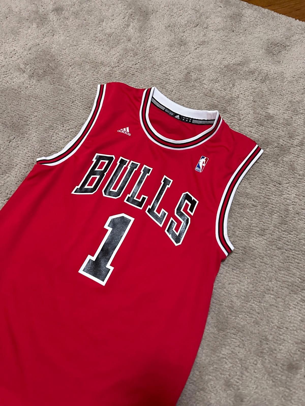 Adidas Adidas Swingman NBA Chicago Bulls Derrick Rose #1 Red Jersey Size US M / EU 48-50 / 2 - 3 Thumbnail