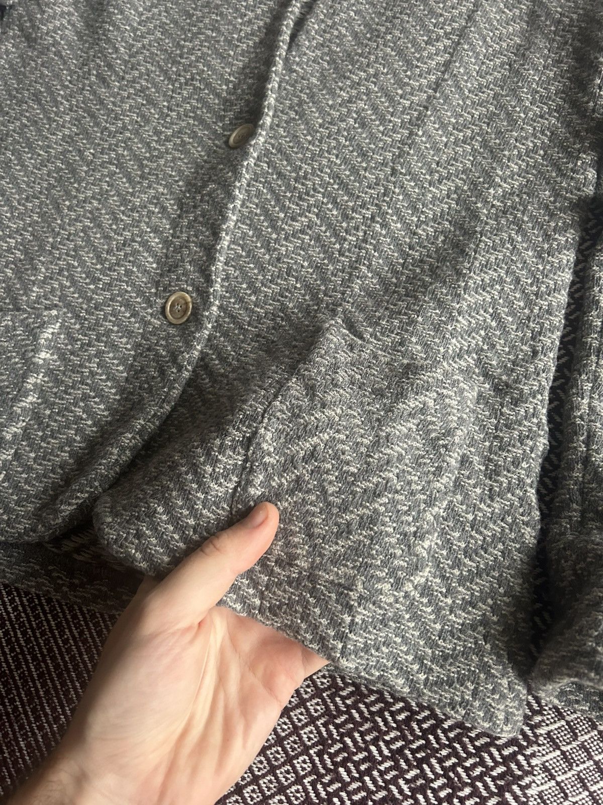 Eleventy Eleventy Rare Japanese Style Solid Wool Blazer Size M Unisex Size M / US 6-8 / IT 42-44 - 8 Thumbnail