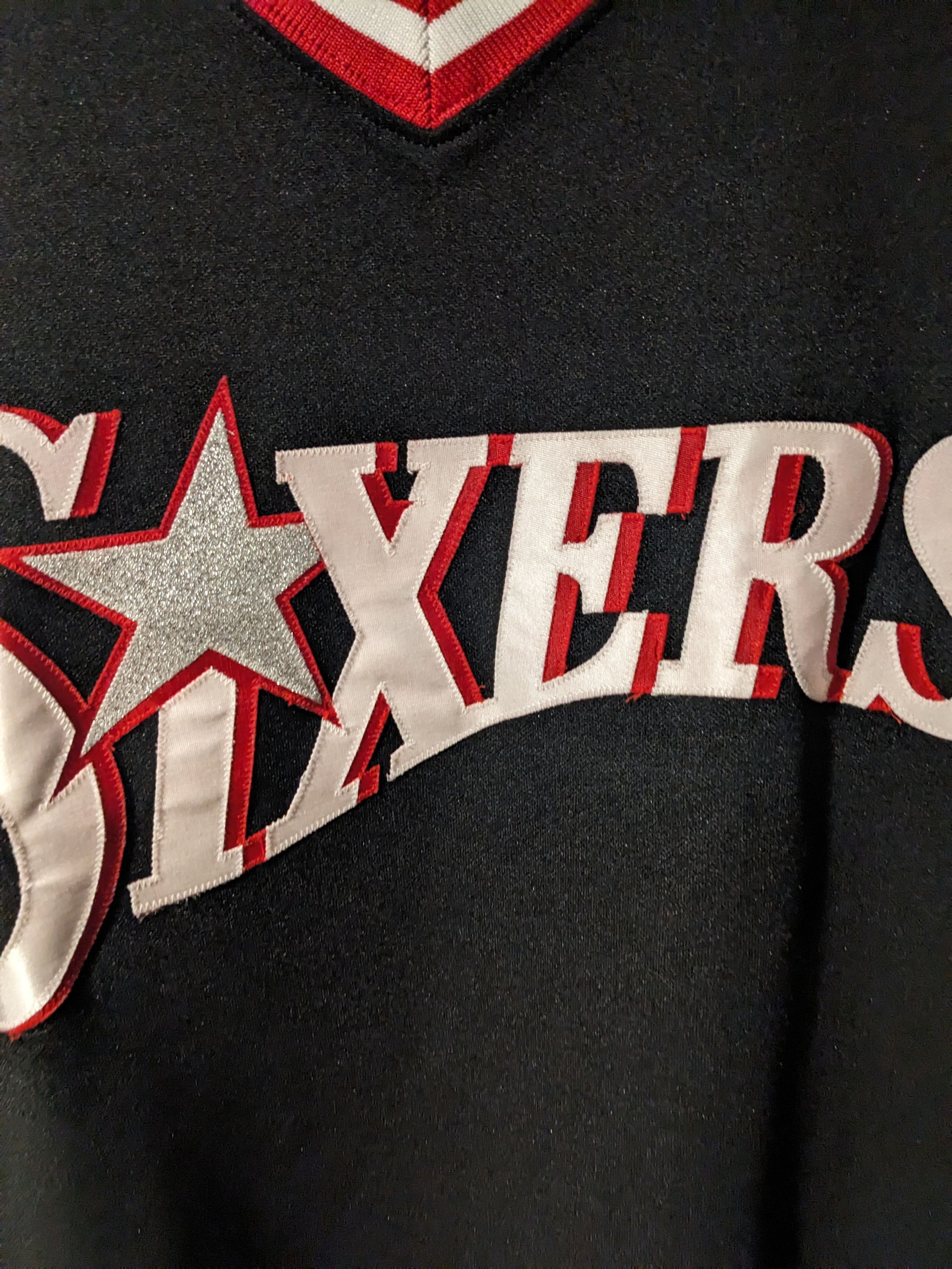 NBA × Vintage Vintage 90s Philadelphia 76ers Iverson NBA Basketball Jersey Size US L / EU 52-54 / 3 - 2 Thumbnail