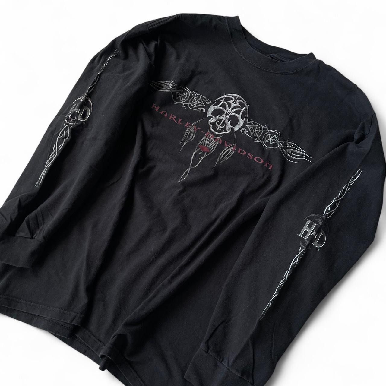 Harley Davidson ★ Y2k Harley Davidson Tribal Graphic cotton Long sleeve Size US XL / EU 56 / 4 - 2 Thumbnail