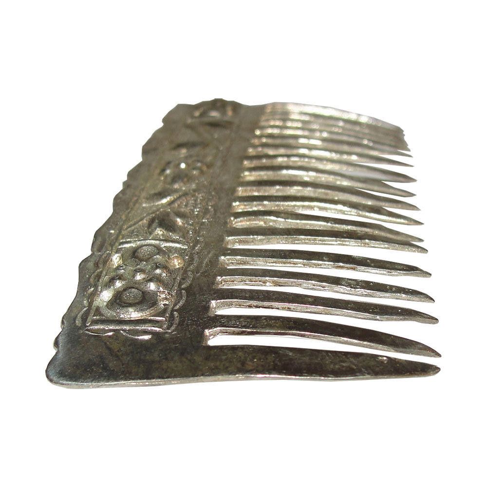 Designer Chinese Inspired Long Short Hair Comb w/ Flowers & Leaves Size ONE SIZE - 3 Thumbnail