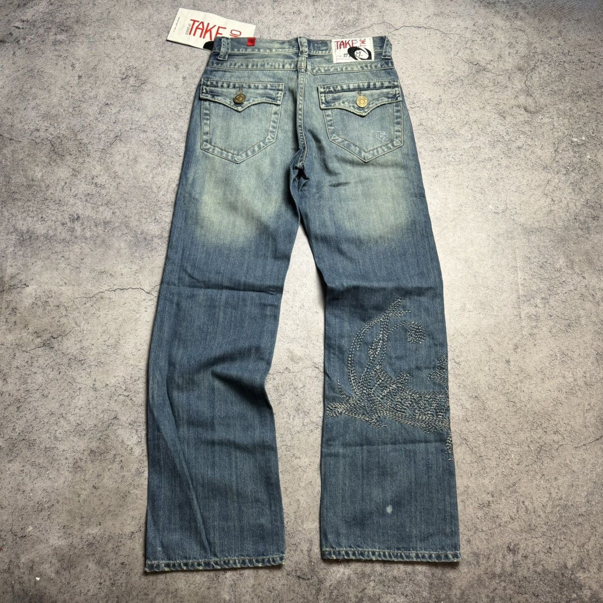 Vintage NEW Take Two Vintage Rare Dragon Jeans Style Ed Hardy Size US 30 / EU 46 - 2 Thumbnail