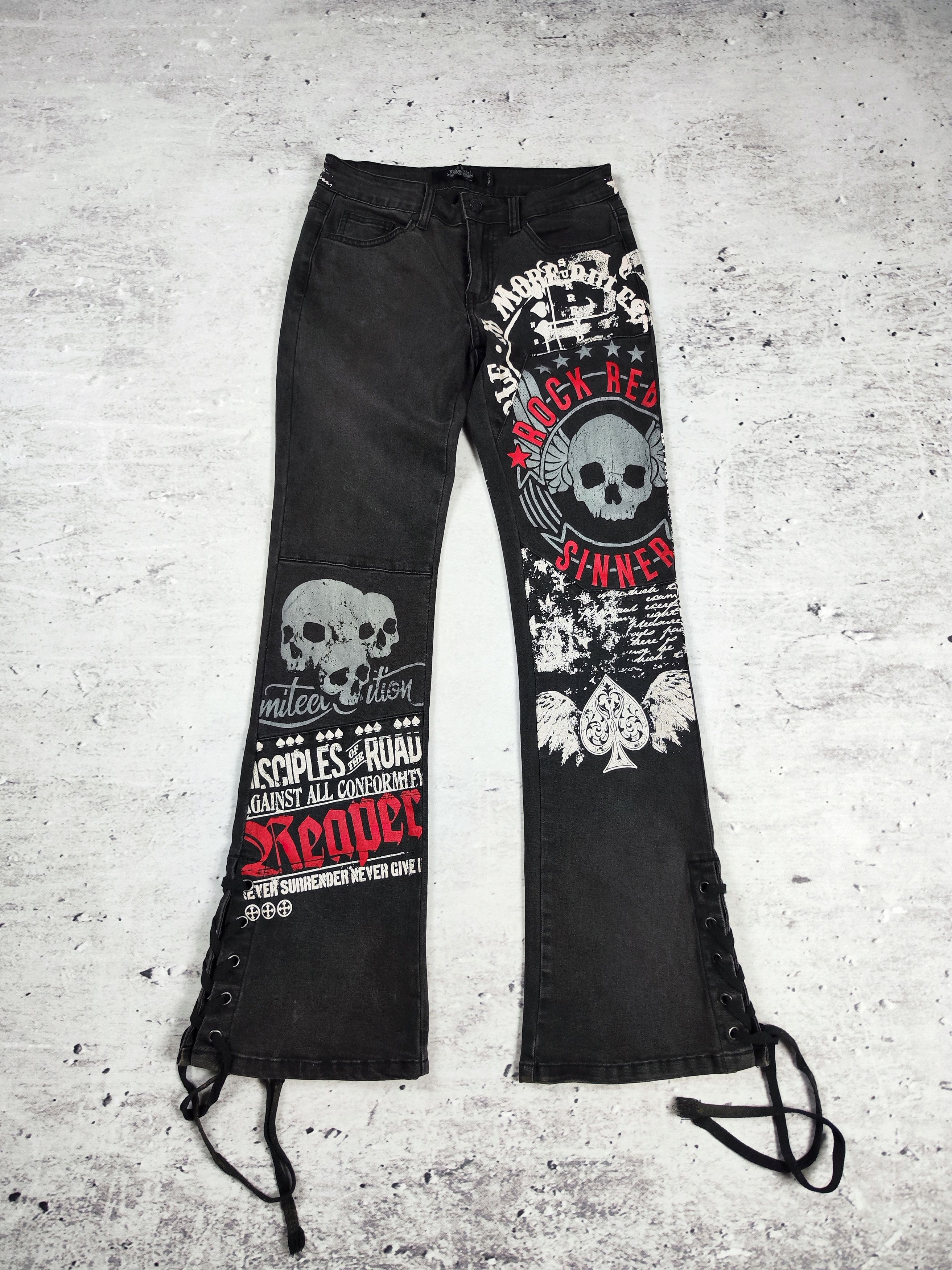 Vintage Rock Rebel denim pants retro y2k trousers | Grailed
