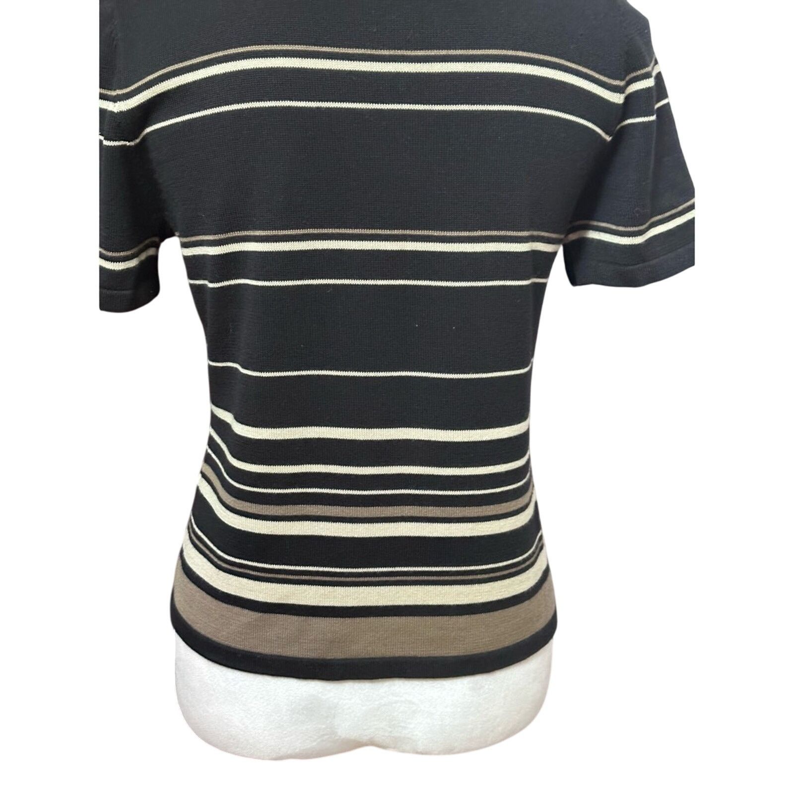 Other Style&Co. Sweater Scoop Neckline 3/4 Sleeves Striped Multi S Size S / US 4 / IT 40 - 5 Thumbnail