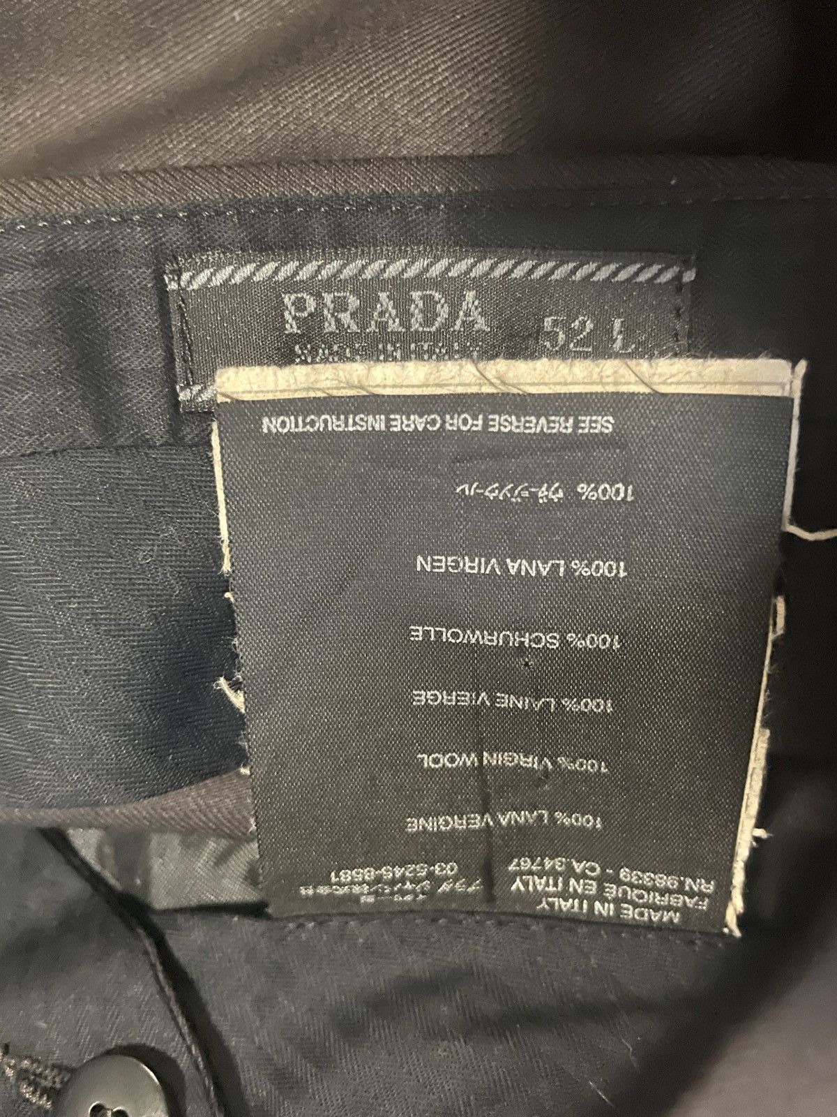 Prada Prada AW09 Brown Single Breasted Suit Size 52L - 13 Thumbnail