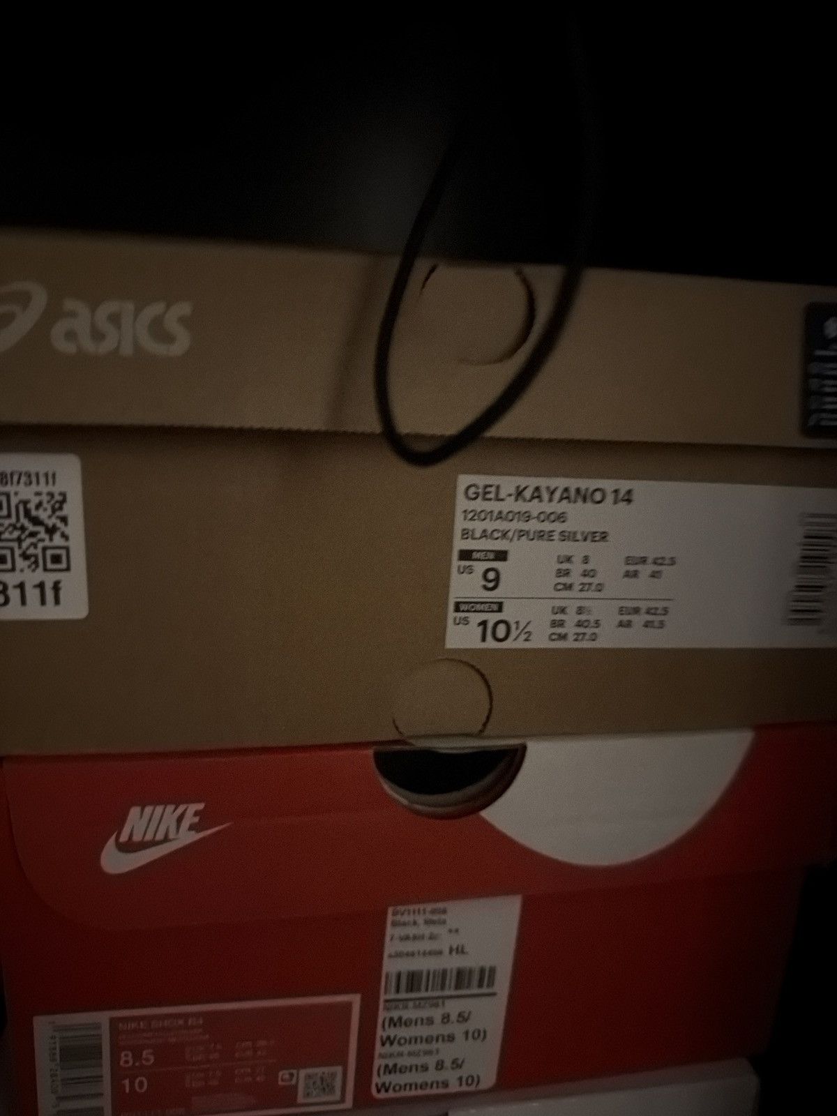 Asics gel kayano 14 black/puresilver