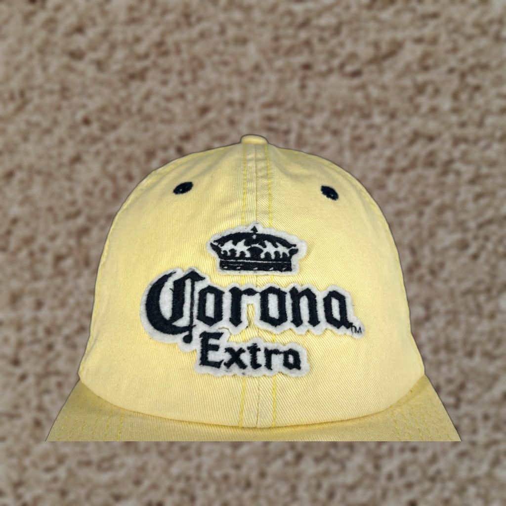 Corona Hat Cap Strap Back Adult One Size Yellow 100% Cotton Baseball Cap Men Beach Beer Outdoor US