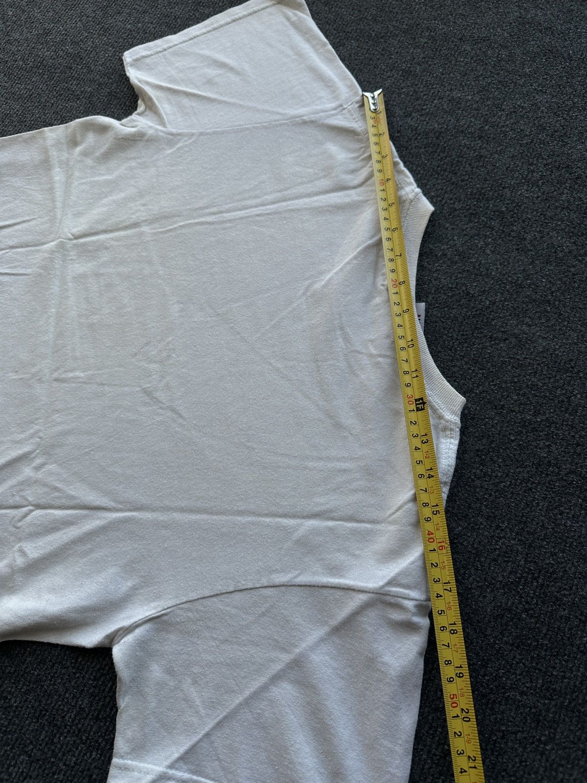 Vintage 🚨USA NEW YORK RARE WHITE DISTRESSED TEE BIG LOGO BOXY FIT Size US S / EU 44-46 / 1 - 13 Thumbnail