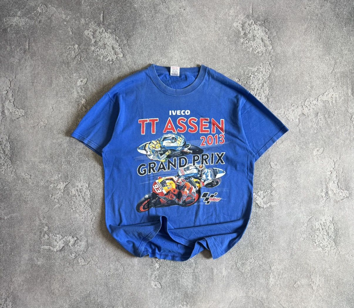 Vintage Grand Prix IVECO Motogp TT ASSEN racing 2013 tshirt tee 00s Size US L / EU 52-54 / 3 - 1 Thumbnail
