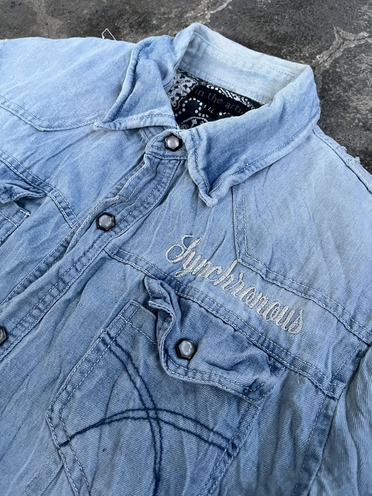 14th Addiction × If Six Was Nine × Le Grande Bleu (L.G.B.) JAPANESE IN THE ATTIC DENIM GOTHIC SEDITIONARIES PUNK STYLE Size US L / EU 52-54 / 3 - 5 Thumbnail