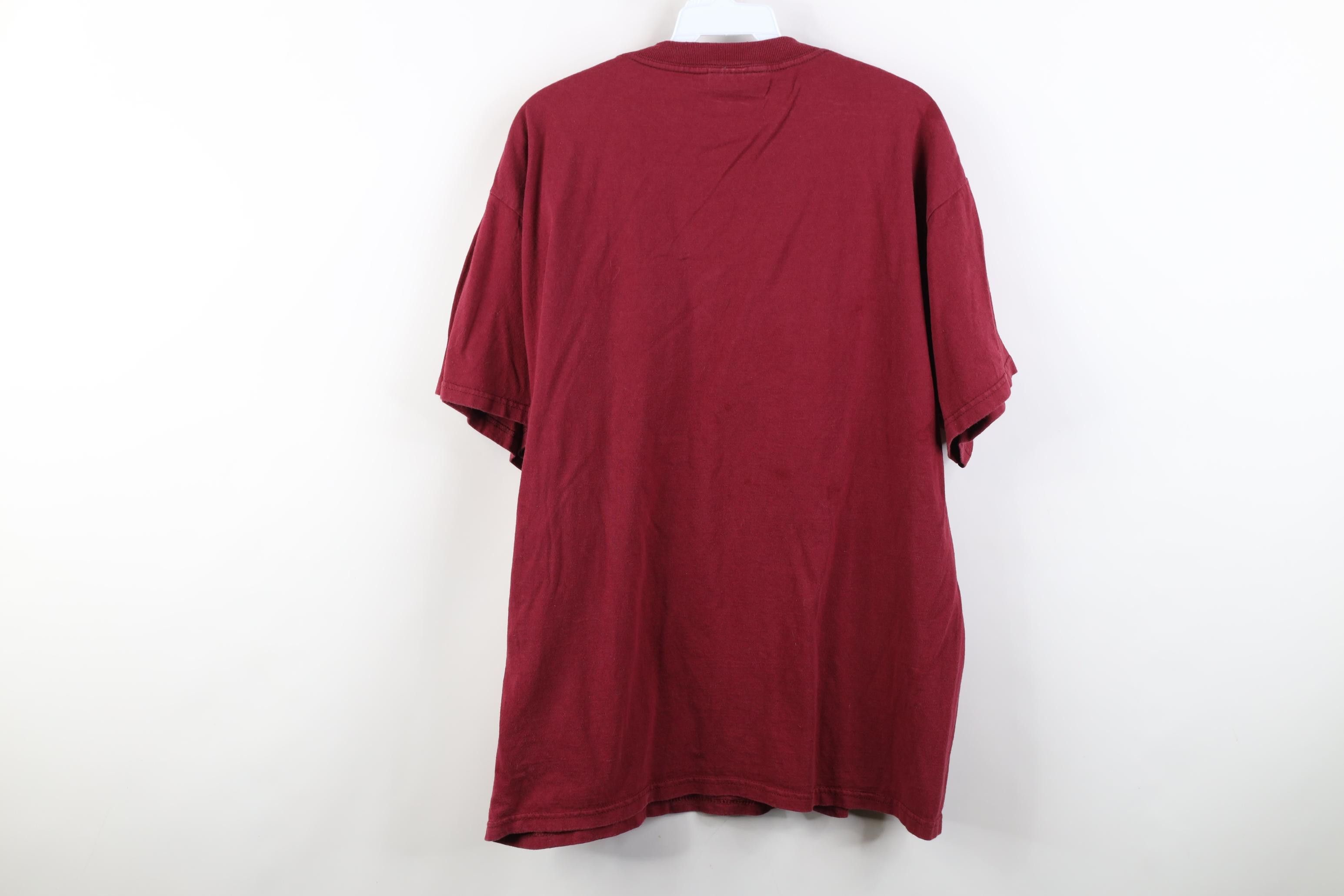 Vintage Vintage 90s Streetwear Native Horse Equestrian T-Shirt Red Size US L / EU 52-54 / 3 - 14 Thumbnail