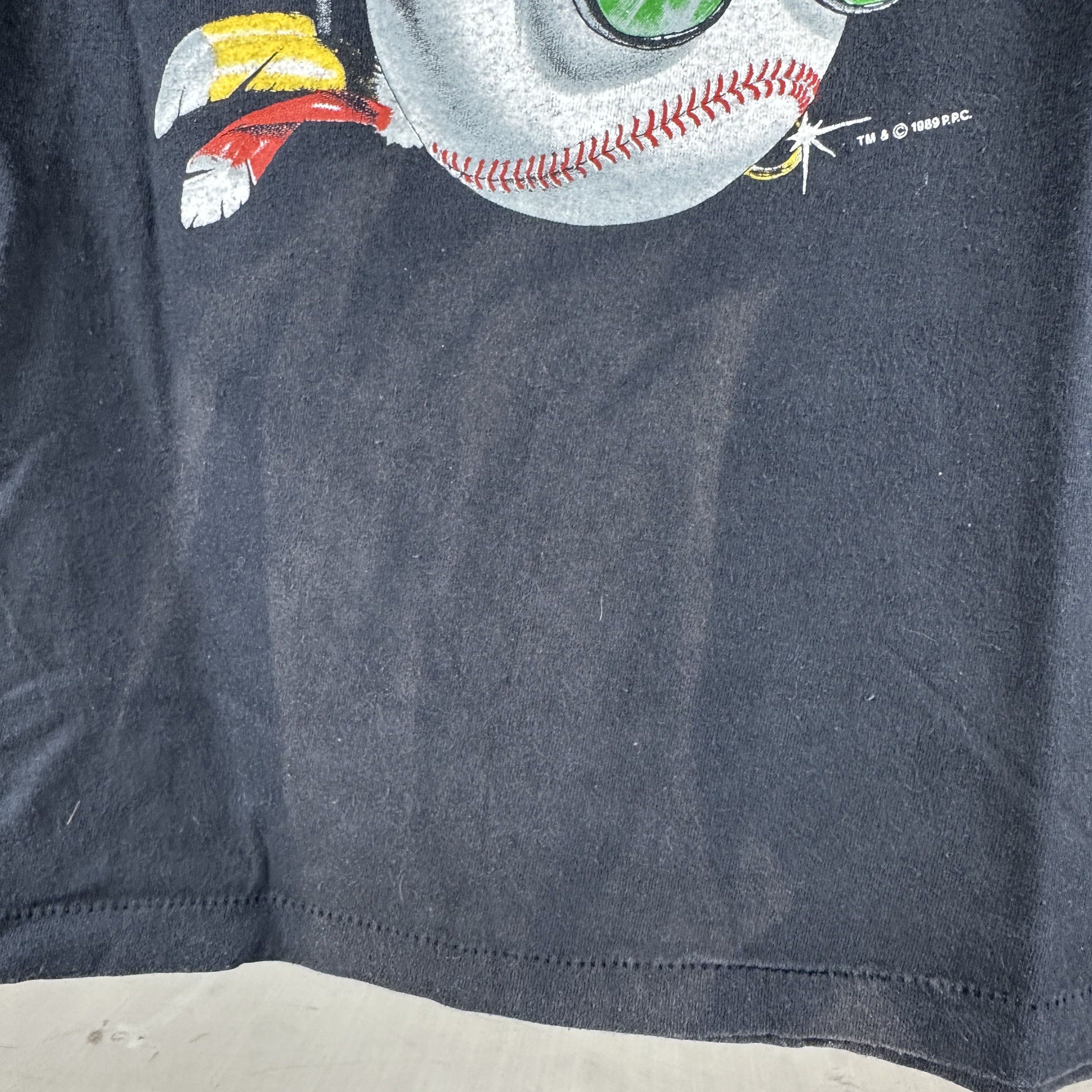 Vintage Vintage 1989 Major League Charlie Sheen Movie Promo T-Shirt Size US L / EU 52-54 / 3 - 8 Thumbnail