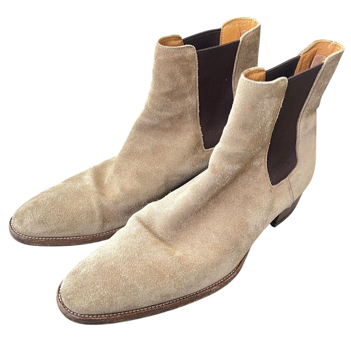 Saint Laurent Paris SAINT LAURENT BY HEDI SLIMANE Suede Leather Chelsea Boots 44 Size US 11 / EU 44 - 1 Thumbnail