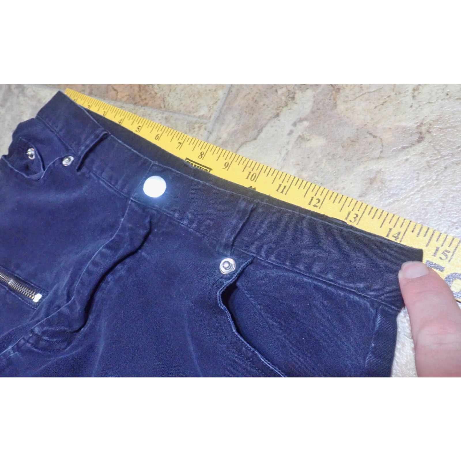 Vintage VINTAGE Women's Bondage Pants 29x25 Black Goth Punk Buckles Zippers Taper Leg Pant Women Size 29" - 4 Thumbnail