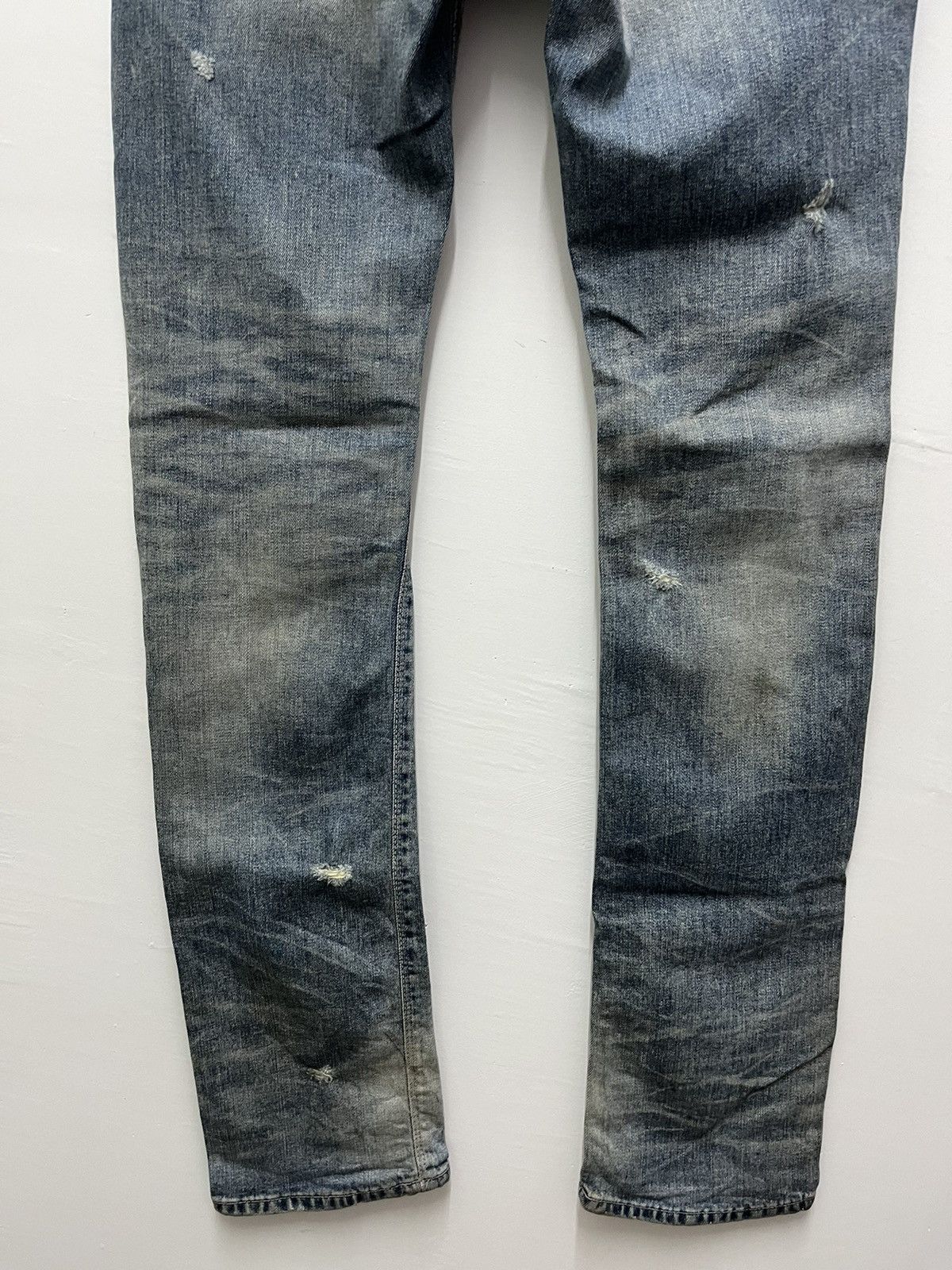 Japanese Brand Gostar De Fuga Japan Skinny Rusty Distressed Denim Pants Size US 33 - 10 Thumbnail