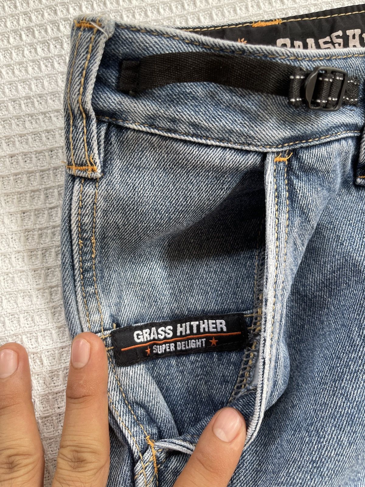 Southpole Last Drop🔥Rare🔥GRASS HITHER Cargo Multipocket Jeans Size US 37 - 13 Thumbnail