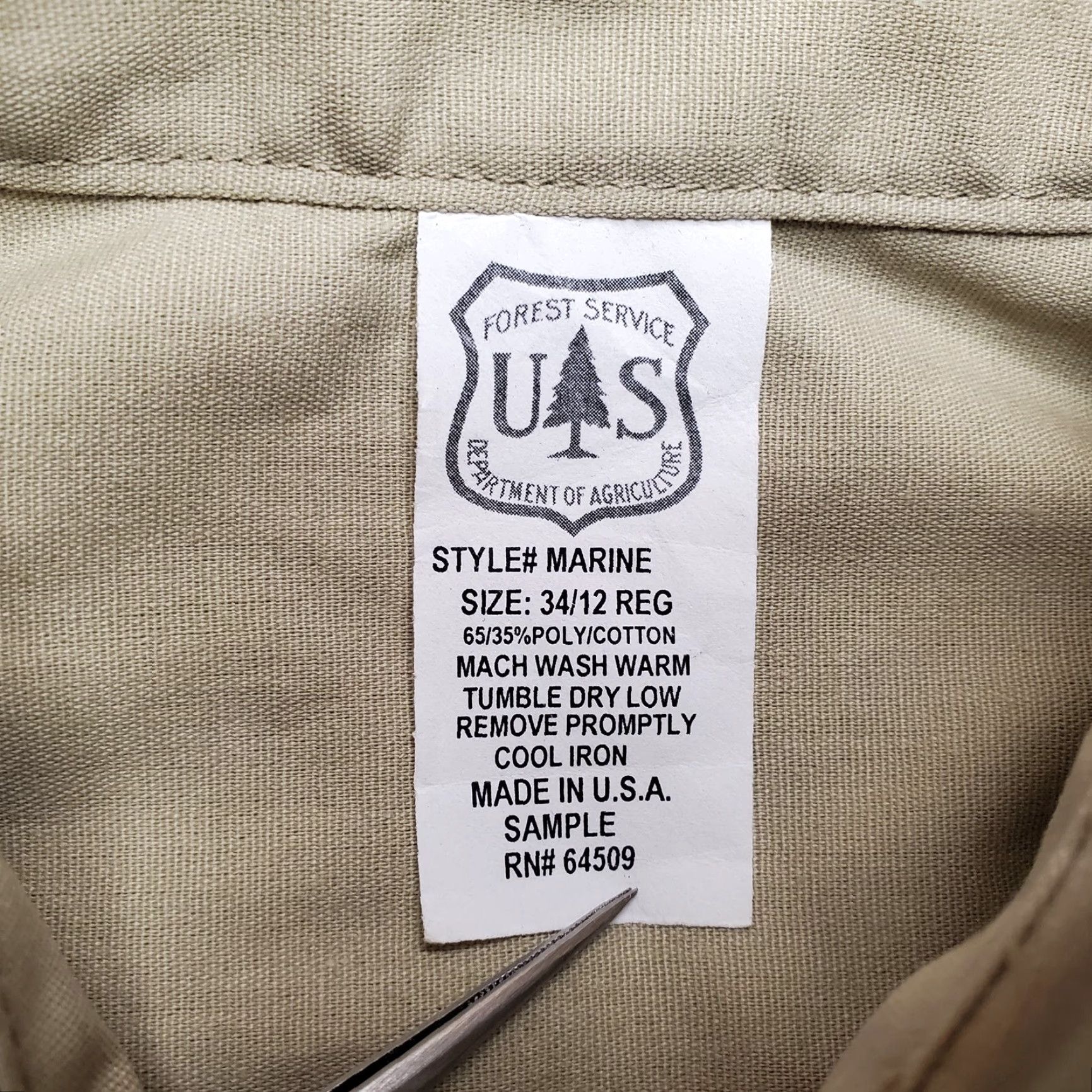 Vintage VINTAGE EXECUTIVE APPAREL, INC. Shirt Womens 12 Beige Safari Western Utility Forrest Park Marine SS Collared Pockets UV Basic Outdoor Casual Size XL / US 12-14 / IT 48-50 - 3 Thumbnail