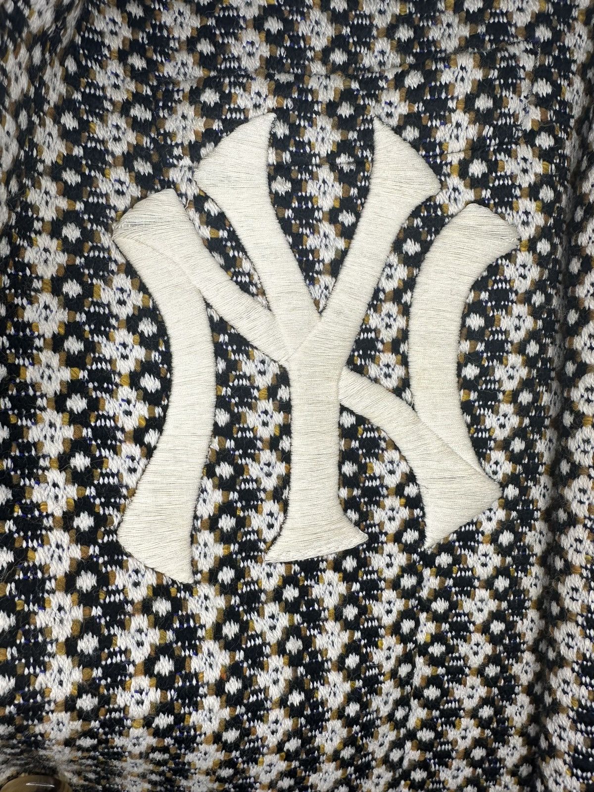 Gucci × MLB Gucci NY Yankees Tweed Blazer IT46 Size 46R - 3 Thumbnail