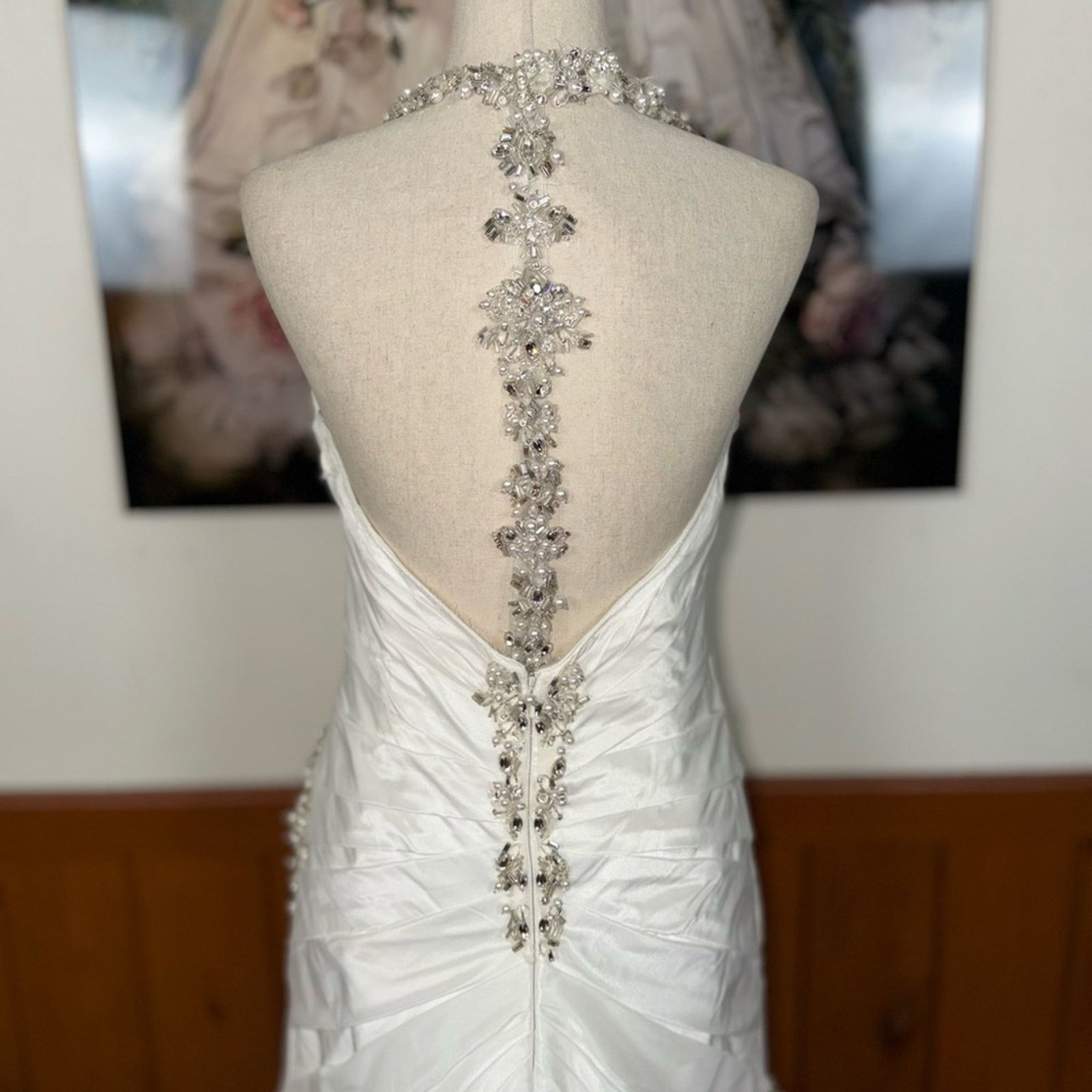 Other Beautiful Sottero & Midgley Ruched Taffeta Wedding Gown Size M / US 6-8 / IT 42-44 - 6 Thumbnail