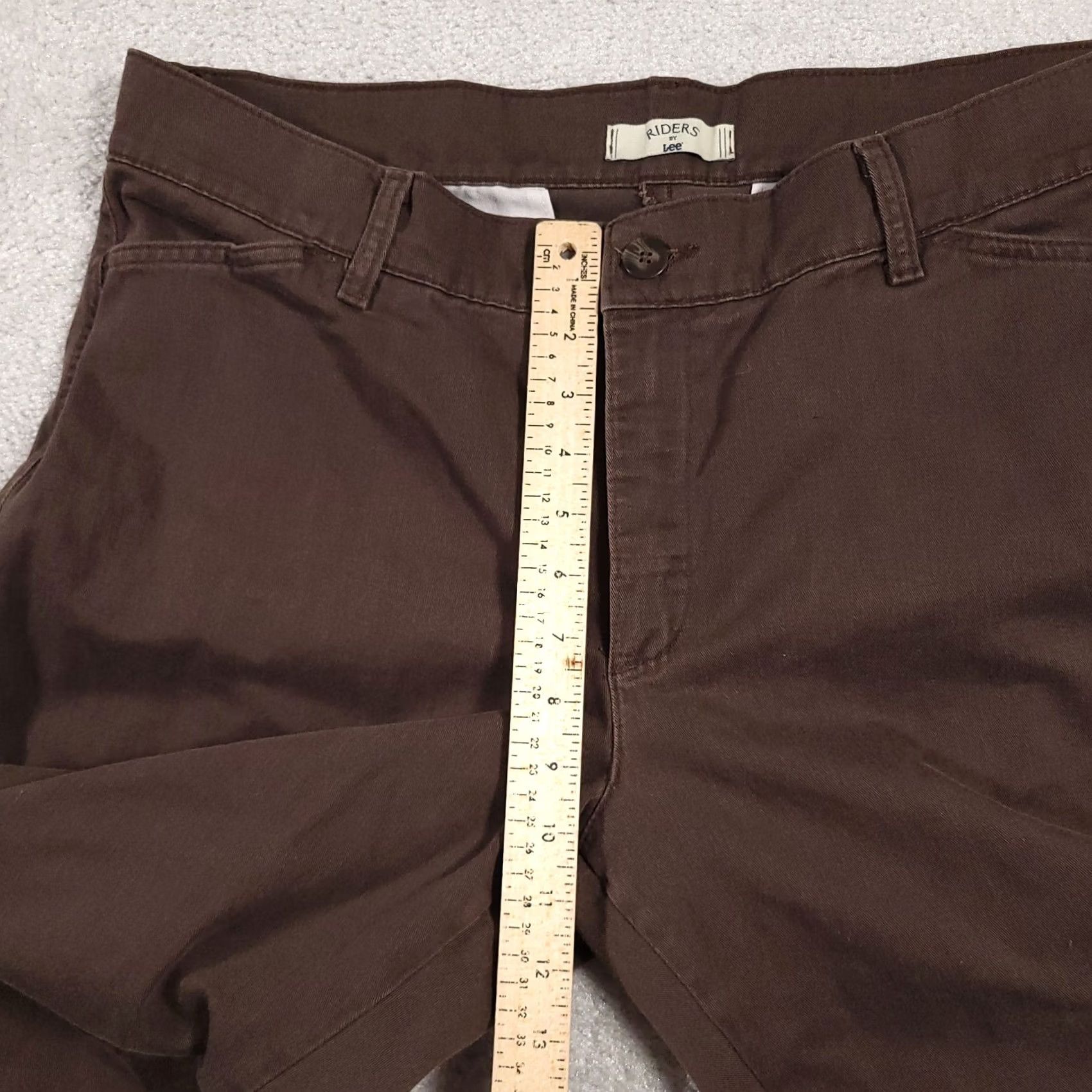 Vintage VINTAGE Riders Casuals Pants Women's 18 Brown High Rise Relaxed Straight Leg Pants Size 40" / US 18 - 6 Thumbnail