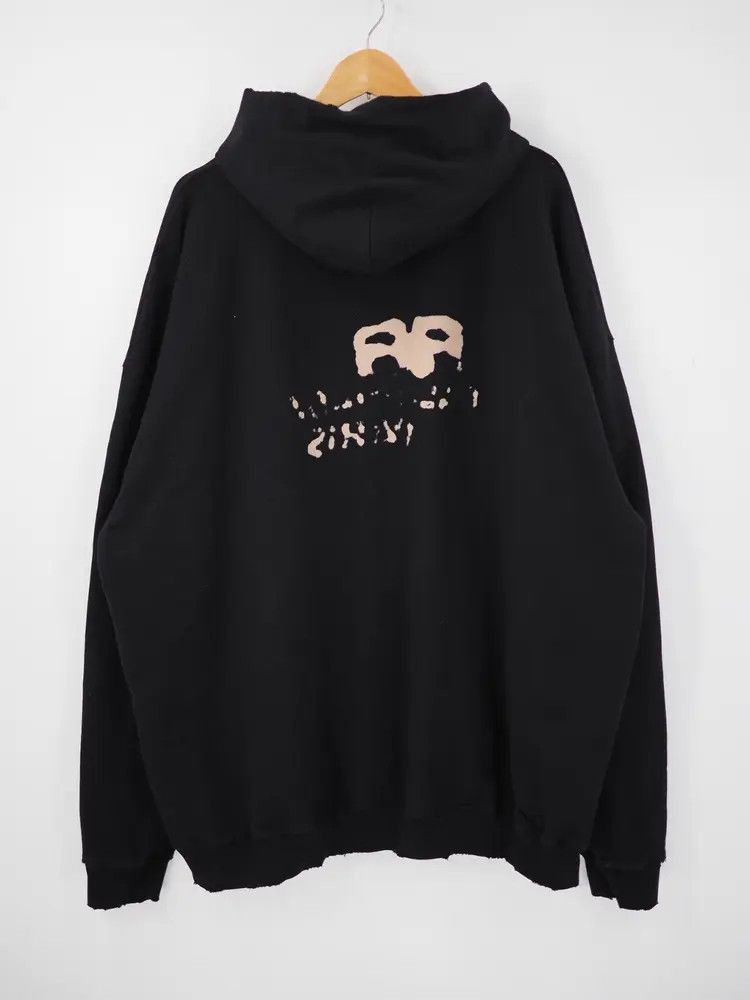 Balenciaga Balenciaga 23ss Oversized Sink Through Logo Hoodie Size US XS / EU 42 / 0 - 2 Thumbnail