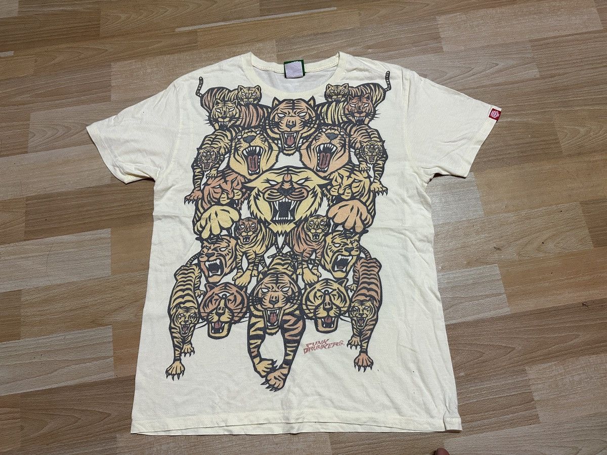 Affliction × Japanese Brand PUNK DRUNKERS Tigers Tee Size US M / EU 48-50 / 2 - 1 Thumbnail