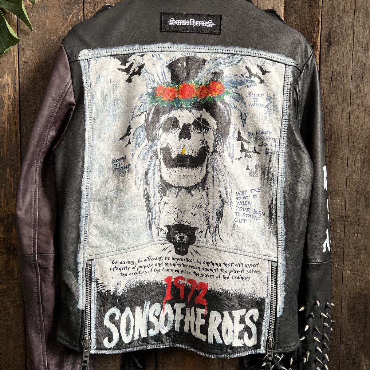 If Six Was Nine × Seditionaries Son Of Heroes Punk Leather Studded Jacket Size US L / EU 52-54 / 3 - 4 Thumbnail
