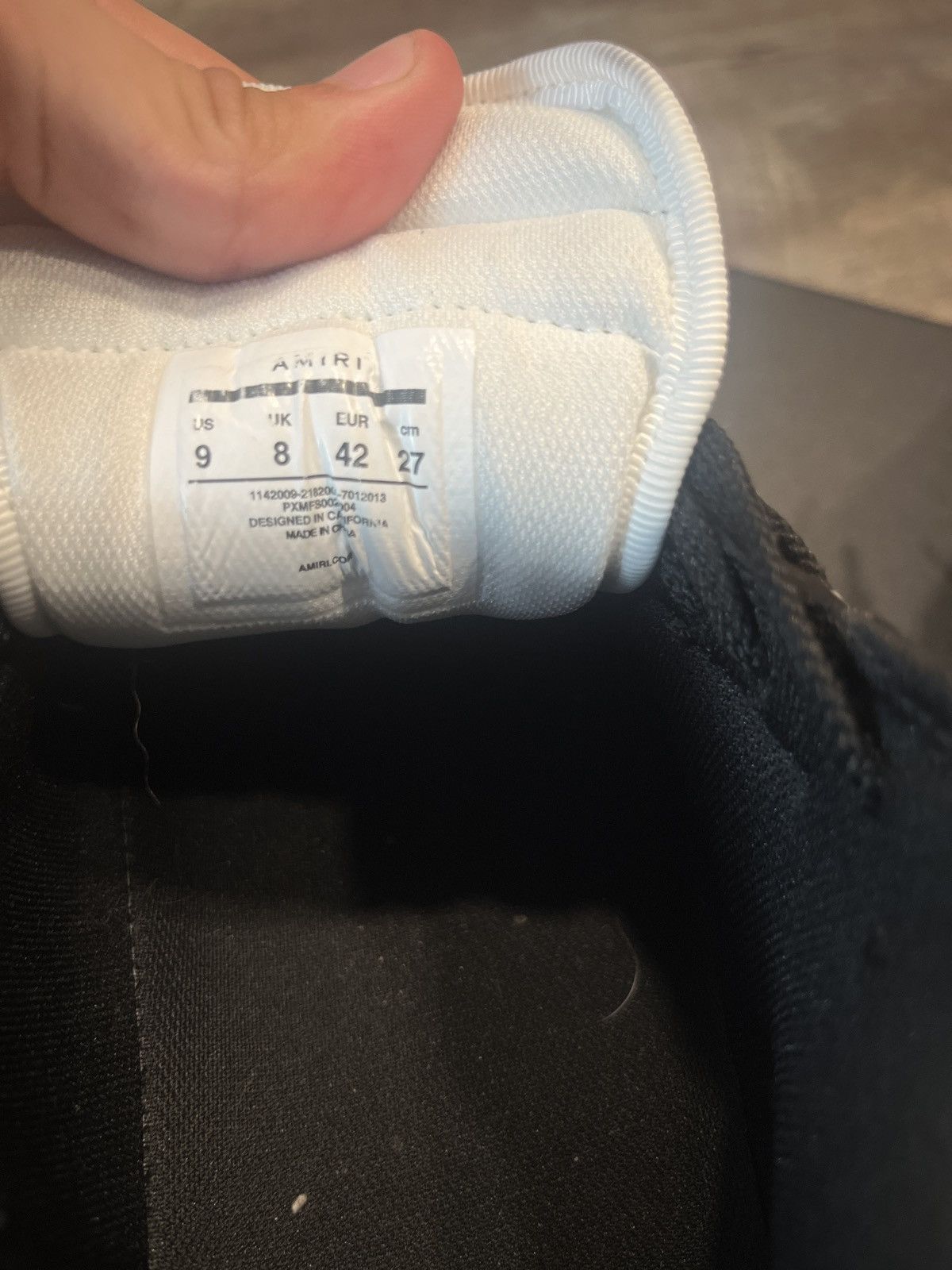 Amiri Amiri low top skeleton Size US 9 / EU 42 - 1 Thumbnail