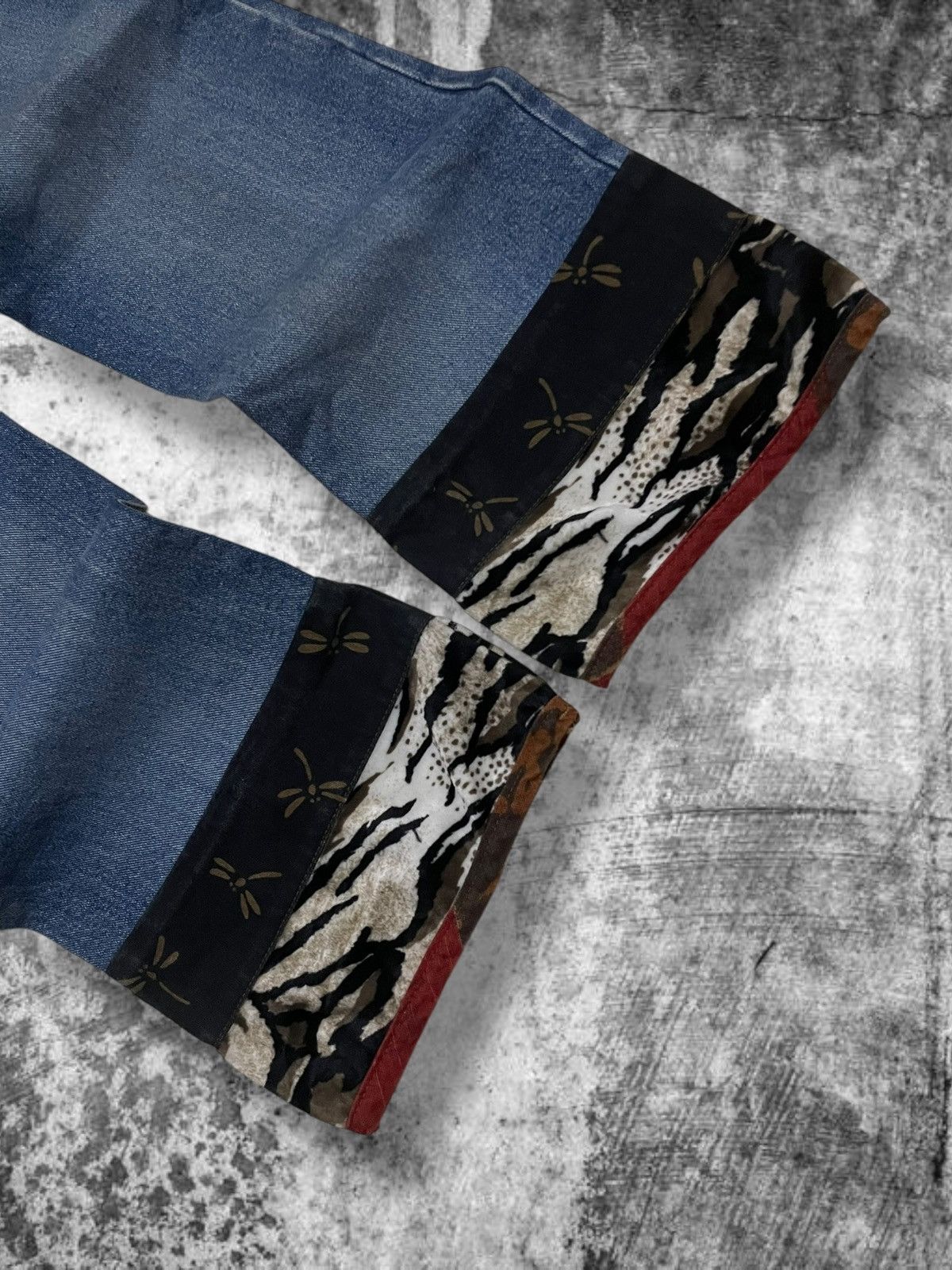 Japanese Brand Vintage Designer Life Energey Inteligence Flared Art Jean Size US 30 / EU 46 - 9 Thumbnail