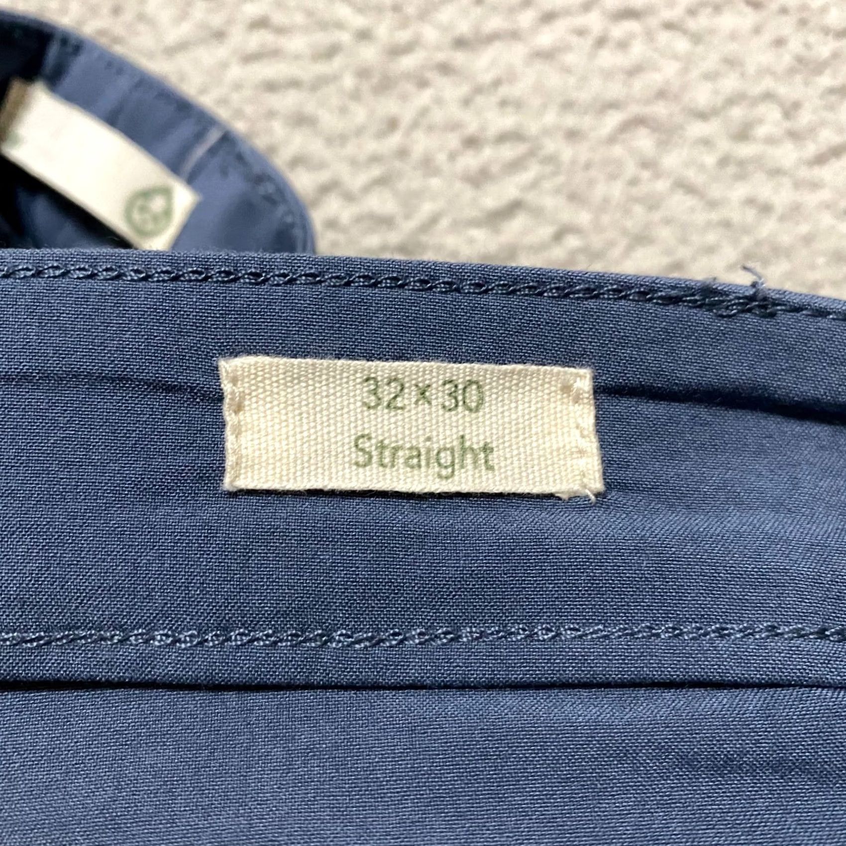 Vintage Tasc Pants Blue Straight Mid Chino Regular 32x30 Mens Slim Pocket Logo Button Inseam 28in Size US 32 / EU 48 - 4 Thumbnail