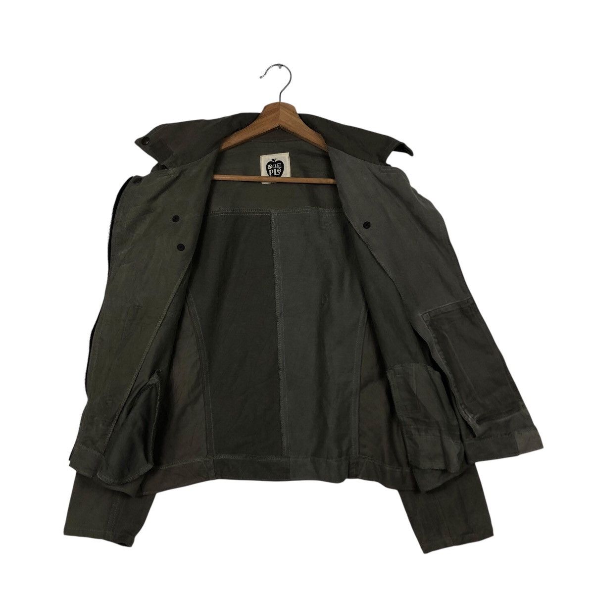 Japanese Brand × Vintage 📌Vtg Cropped Biker Jacket Sample Issey Miyake Doublr Breast Size US M / EU 48-50 / 2 - 14 Thumbnail