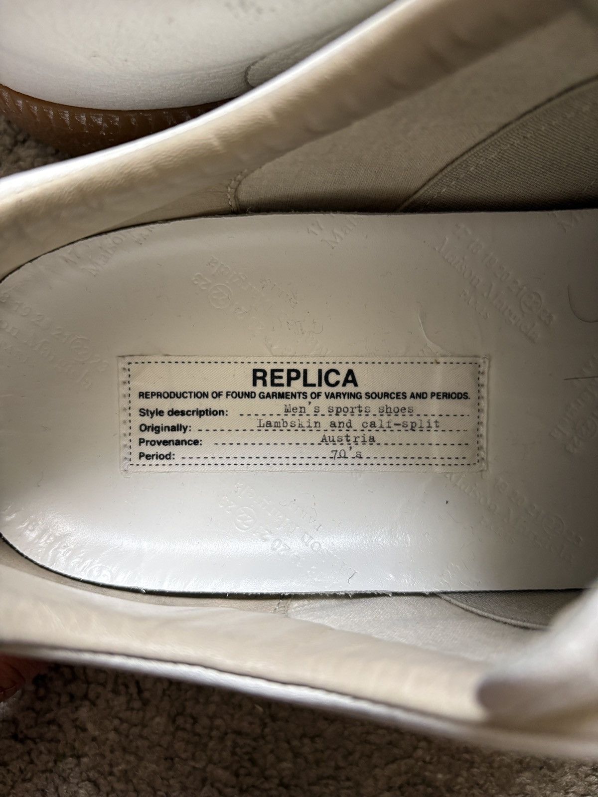 Maison Margiela Maison Margiela GAT ‘Dirty Wash’ Size US 12 / EU 45 - 9 Thumbnail