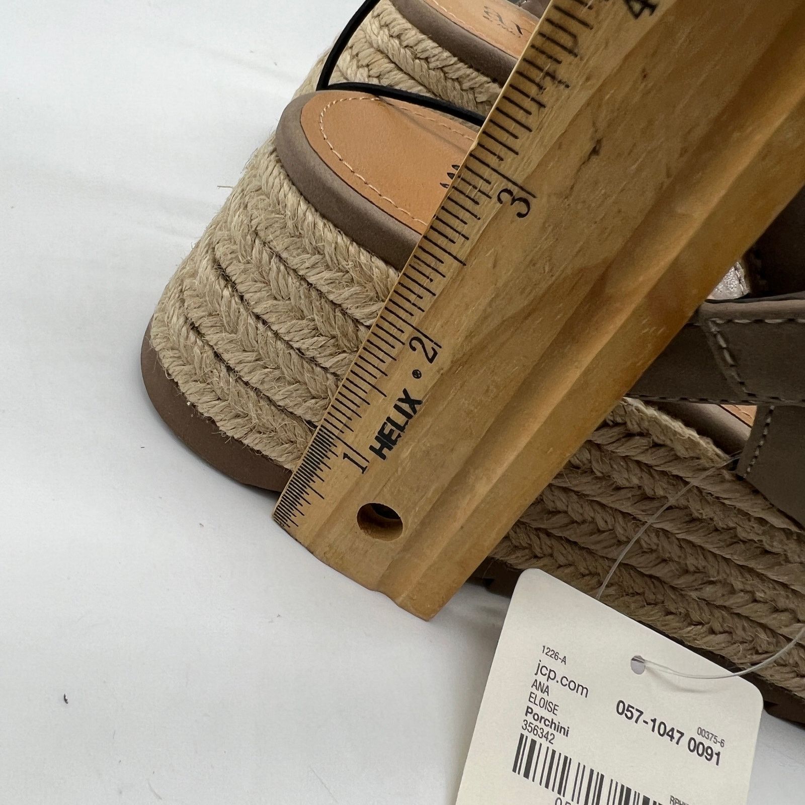 Other a.n.a Womens Eloise Wedge Sandals Porchini Brown Size US 9 / IT 39 - 15 Thumbnail