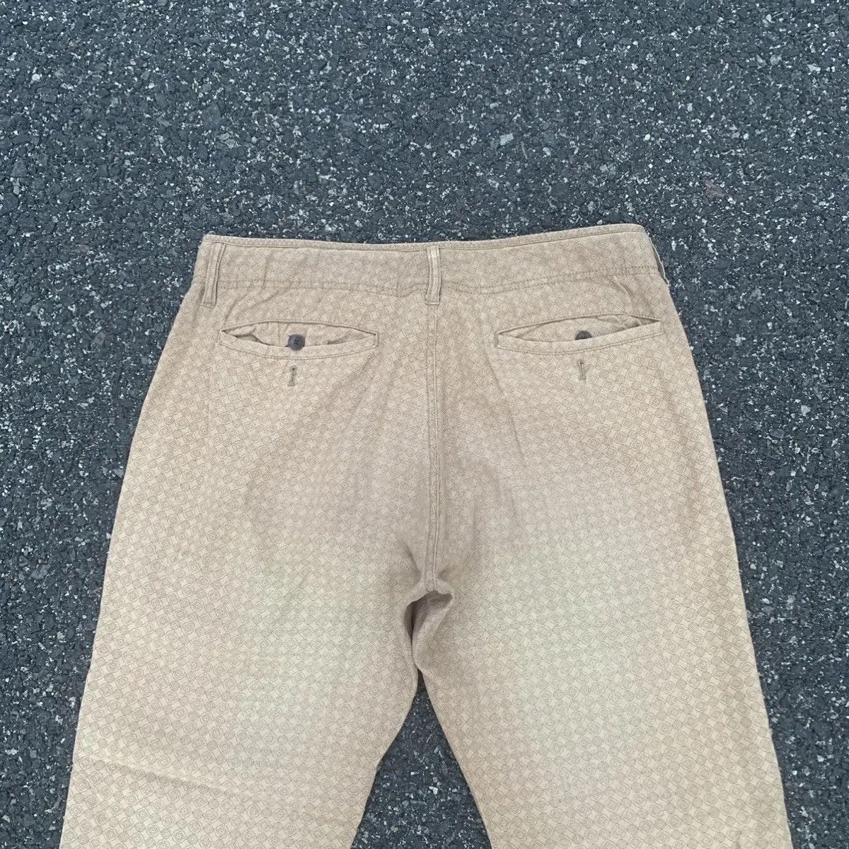 IKKS Japanese Vintage IKKA Monogram Faded Easy Pants Large Size US 35 - 10 Thumbnail