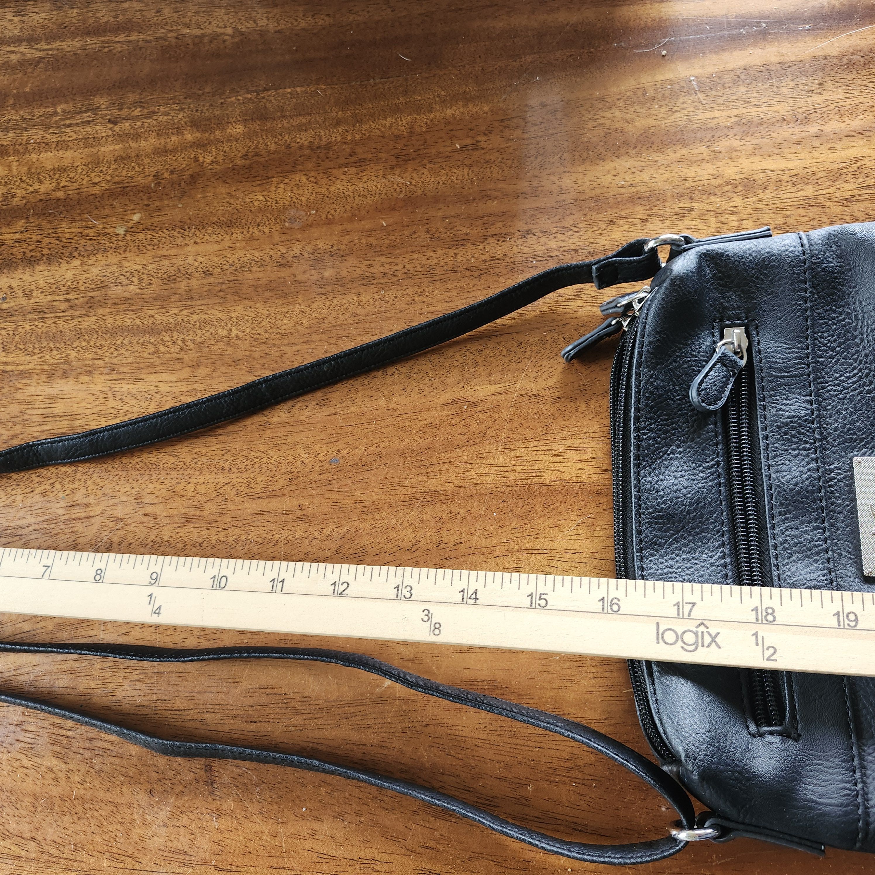 Other MultiSac Black PebbleFaux Leather Crossbody Bag Purse Strap Size ONE SIZE - 5 Thumbnail
